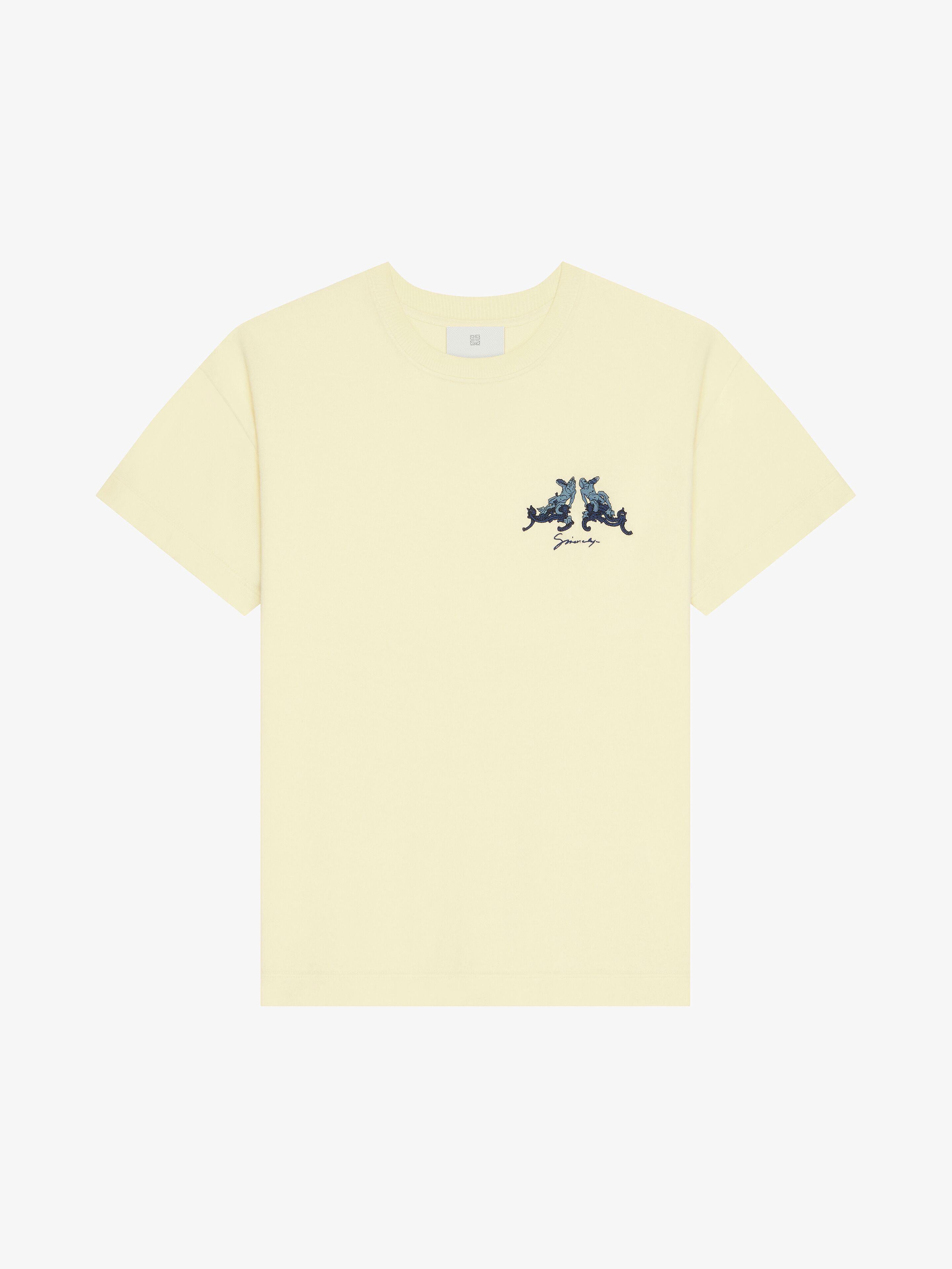 Givenchy T-shirt En Maille Avec Broderie Objects D'hubert In Yellow