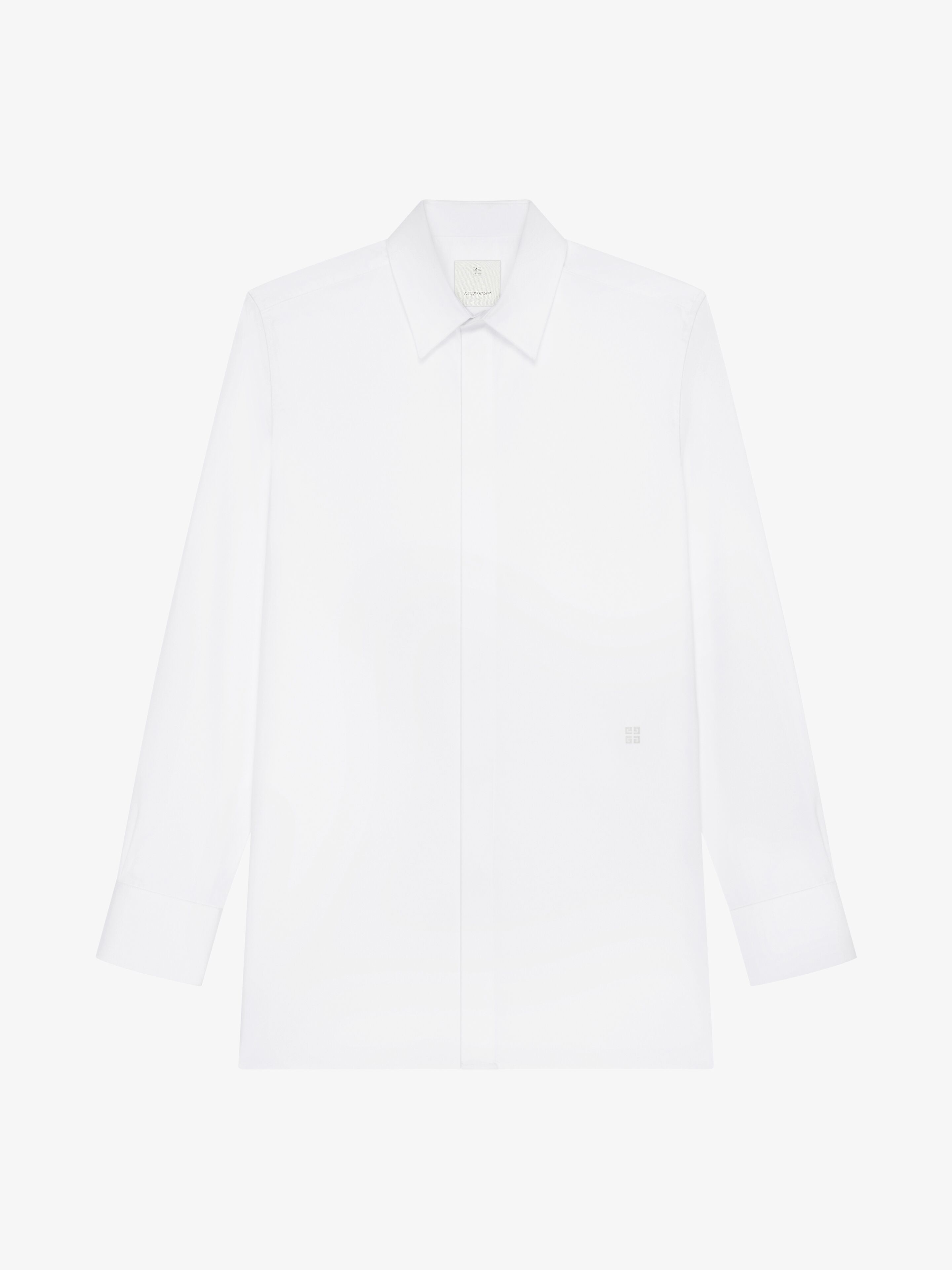 Shop Givenchy Shirt In Poplin In White