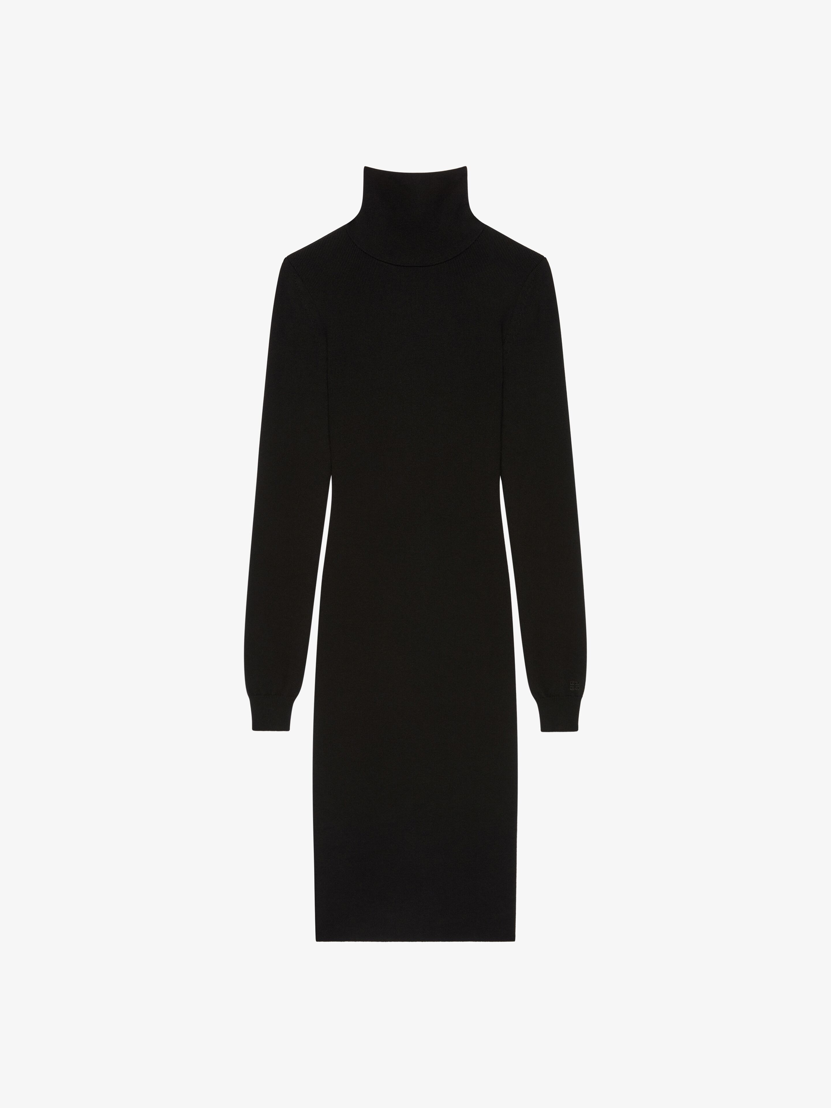 Shop Givenchy Dress In Cashmere Tied At The Back In Black