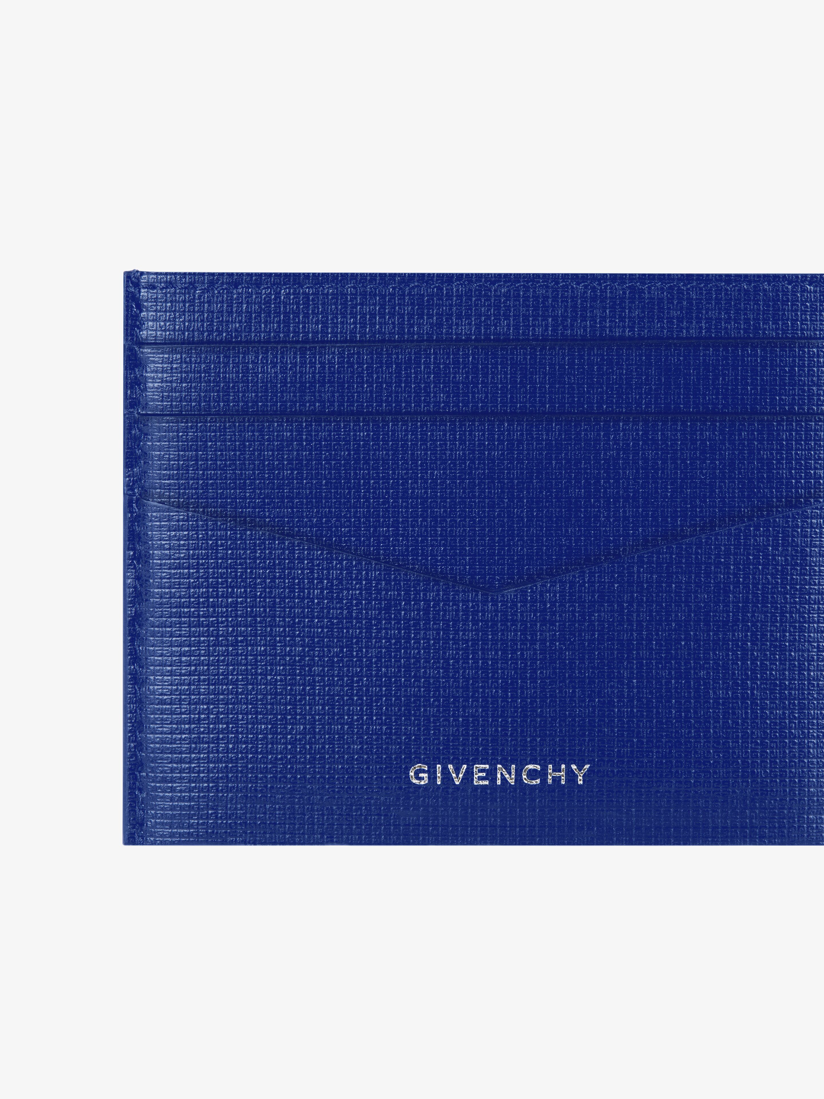 Givenchy Wallet Signature Navy Blue Bifold 5x4 Medium Card Holder buy Logo Unisex