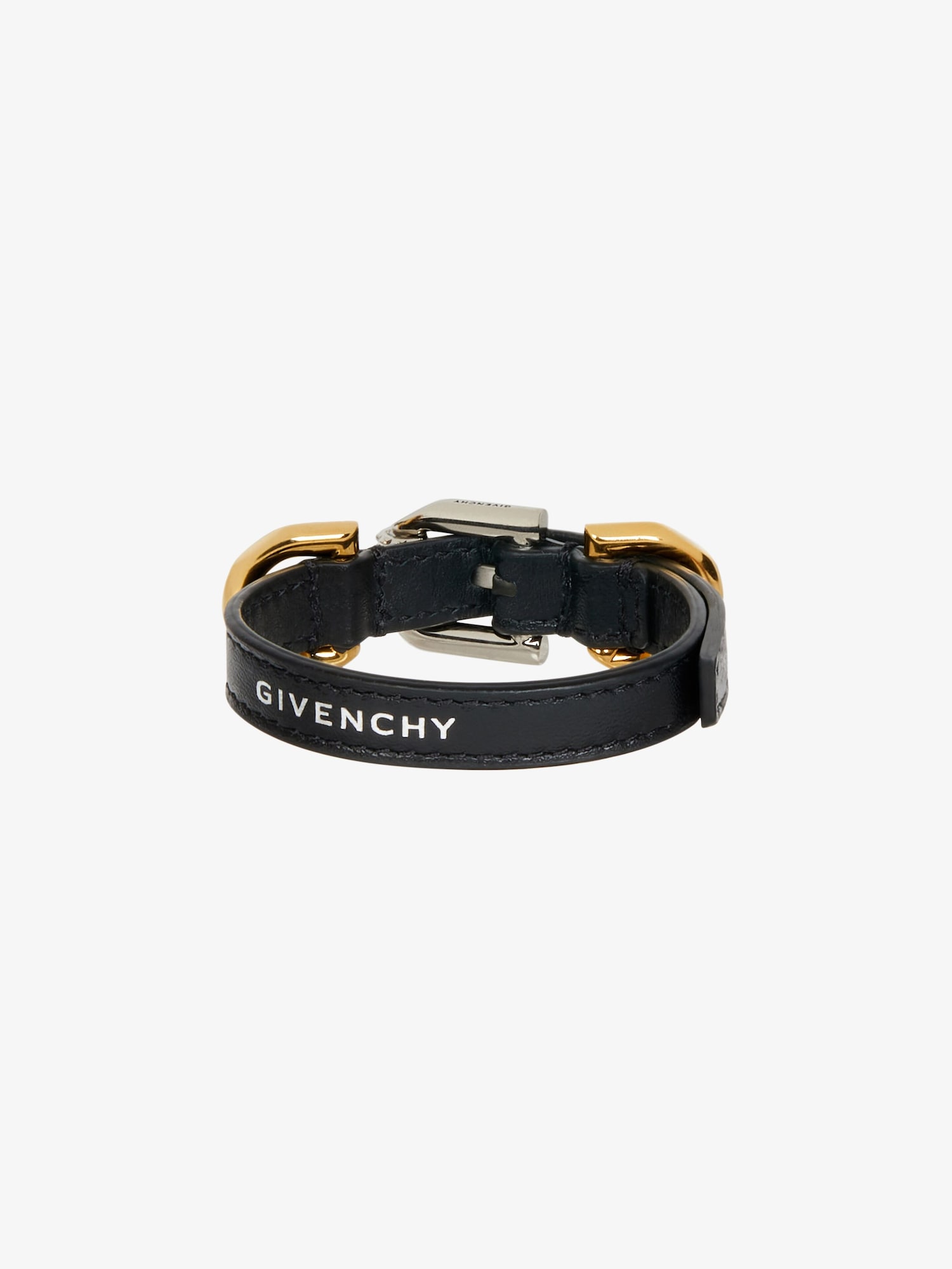 ヴォワイユー ブレスレット レザー＆メタル - ブラック | GIVENCHY JP