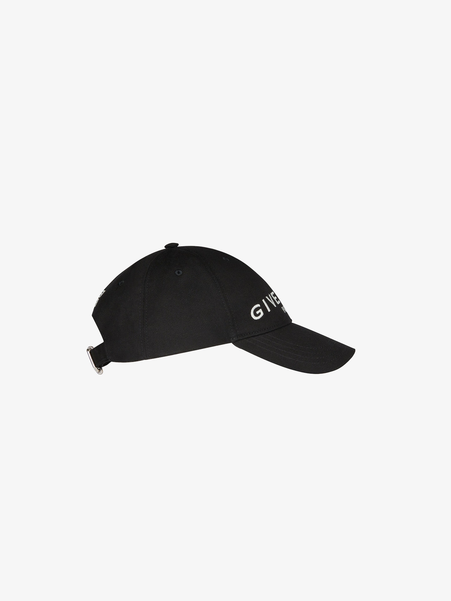 GIVENCHY Paris embroidered cap in cotton in - black | Givenchy US