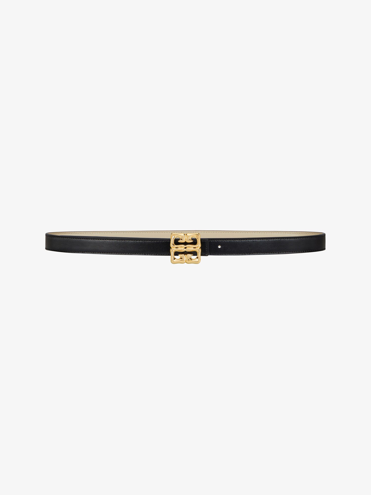 4G Liquid reversible belt in leather in - black/beige | Givenchy US