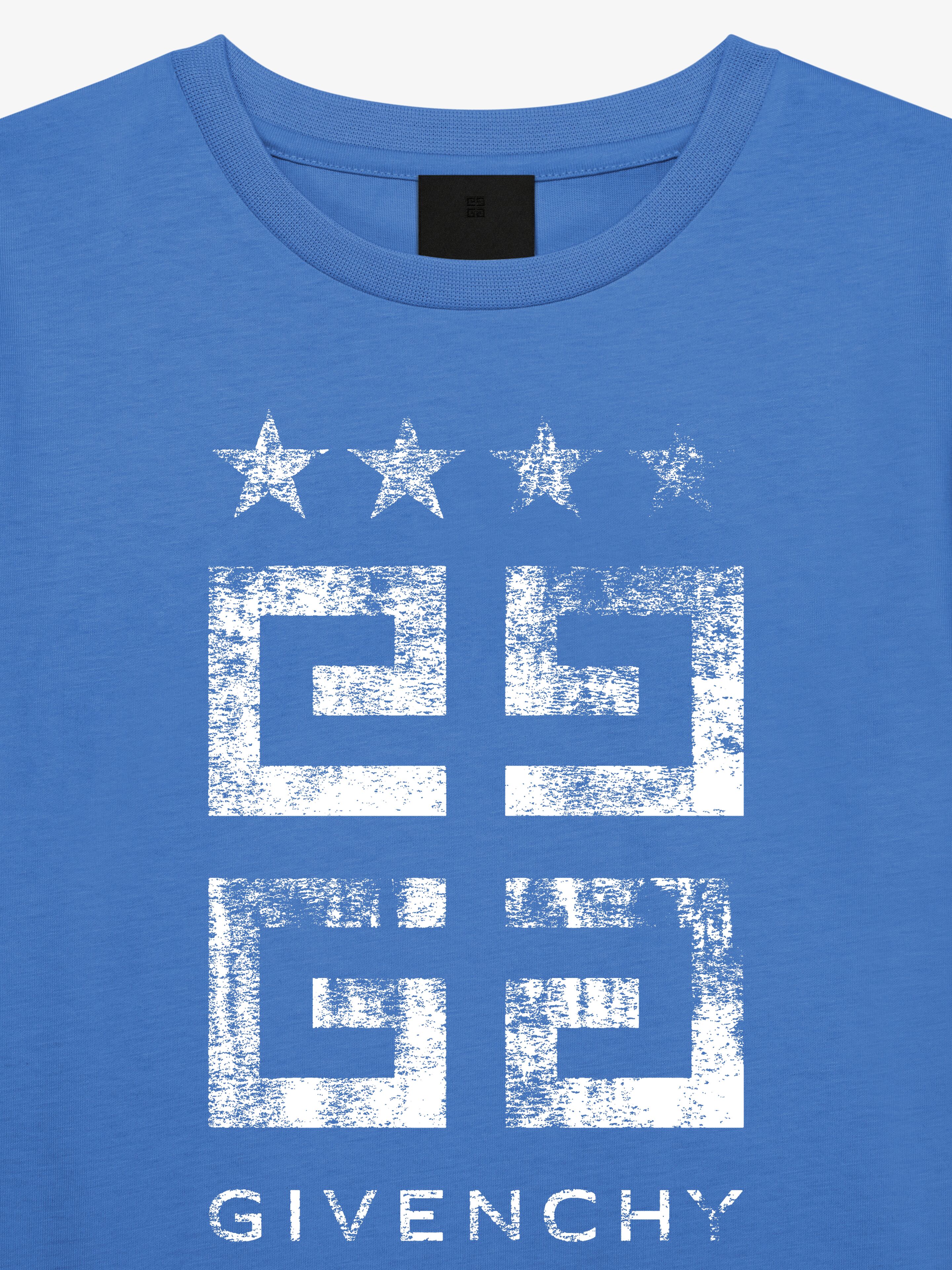 4G Stars t-shirt in cotton - blue