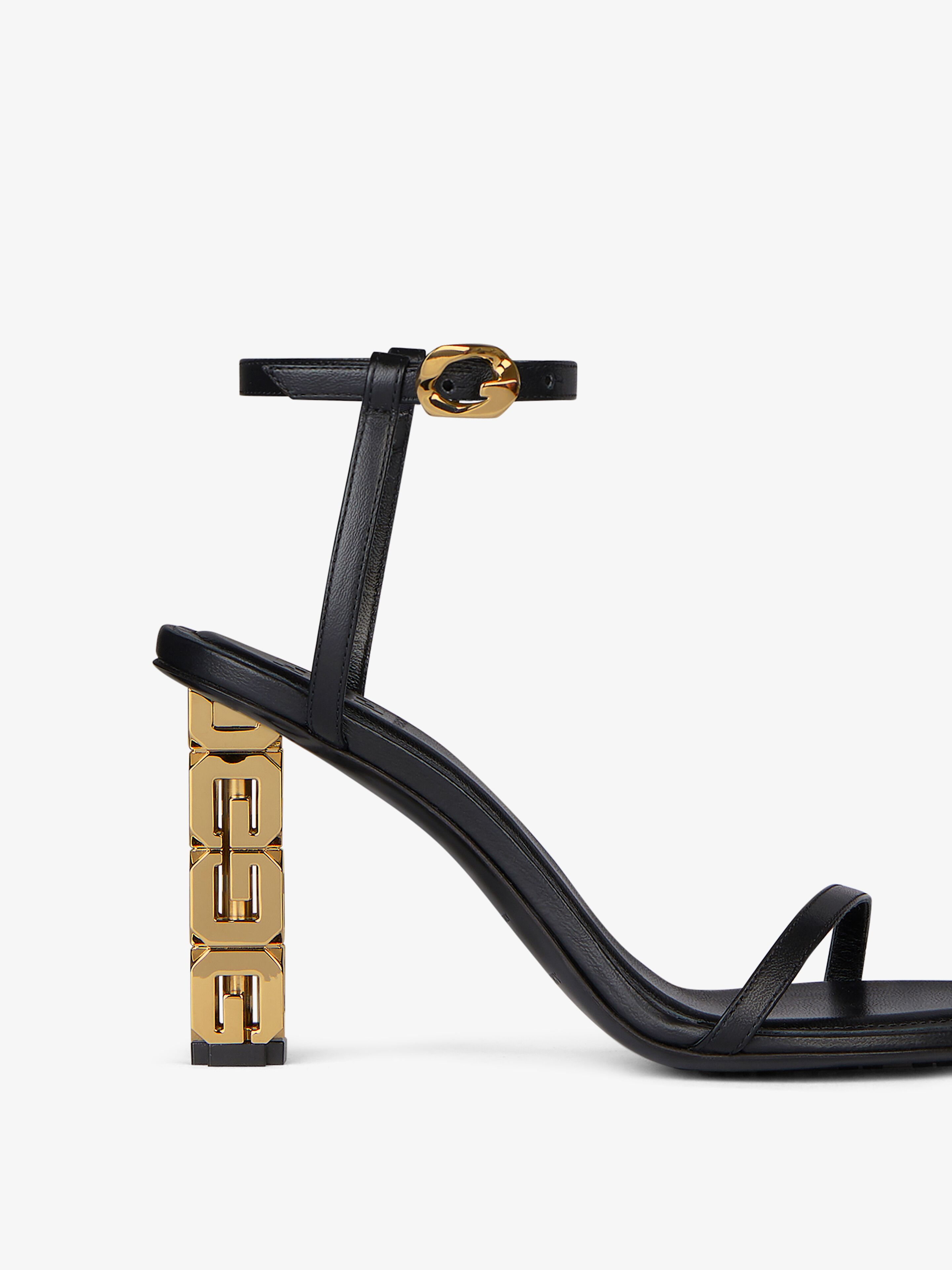 G Cube heeled sandals in leather Givenchy CA Givenchy