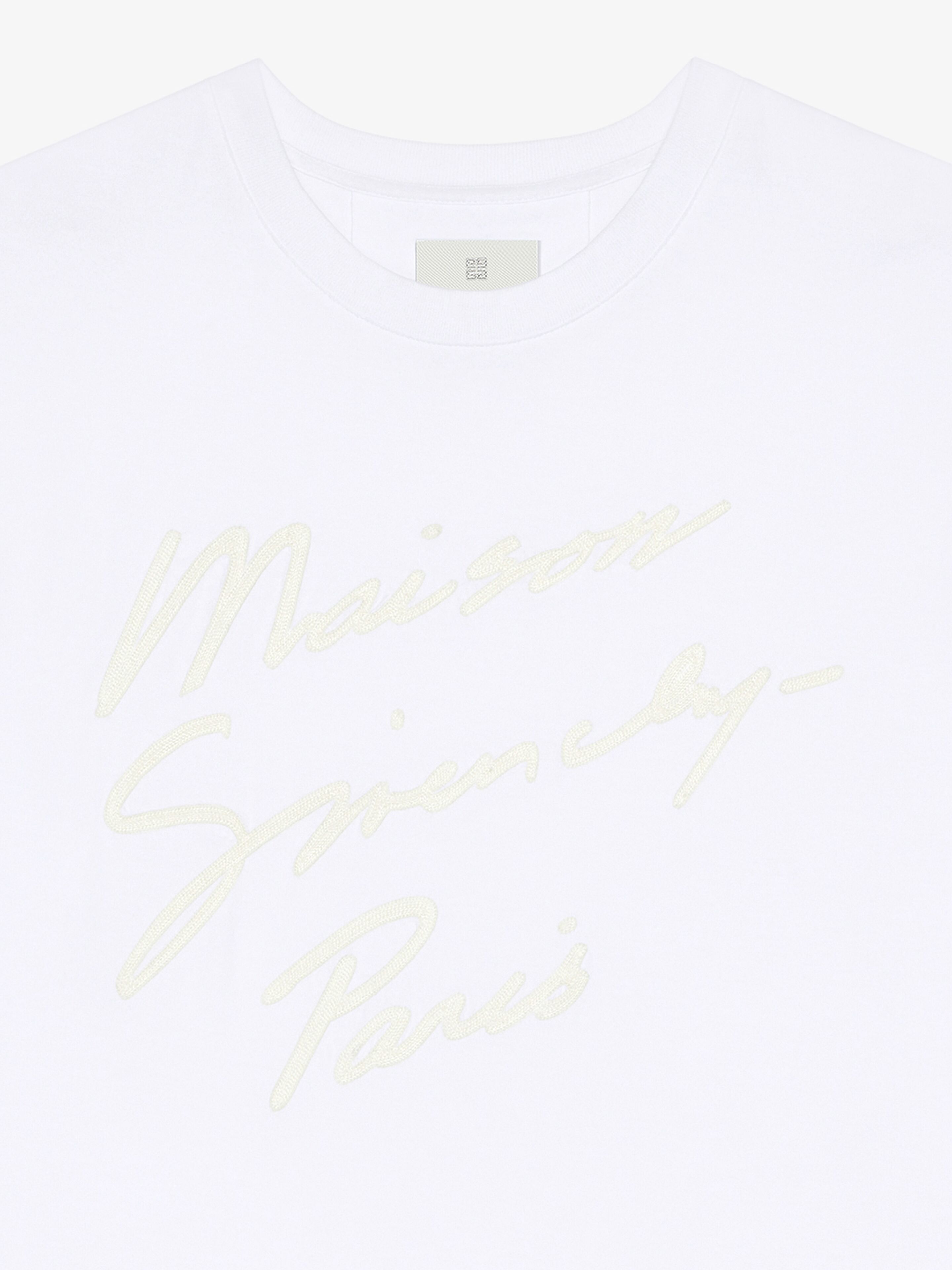 【関税＆送料込み】Givenchy Maison Givenchy T-Shirt GIVENCHY - Maison GIVENCHY Slim Fit T-shirt Black – Anrosa Store