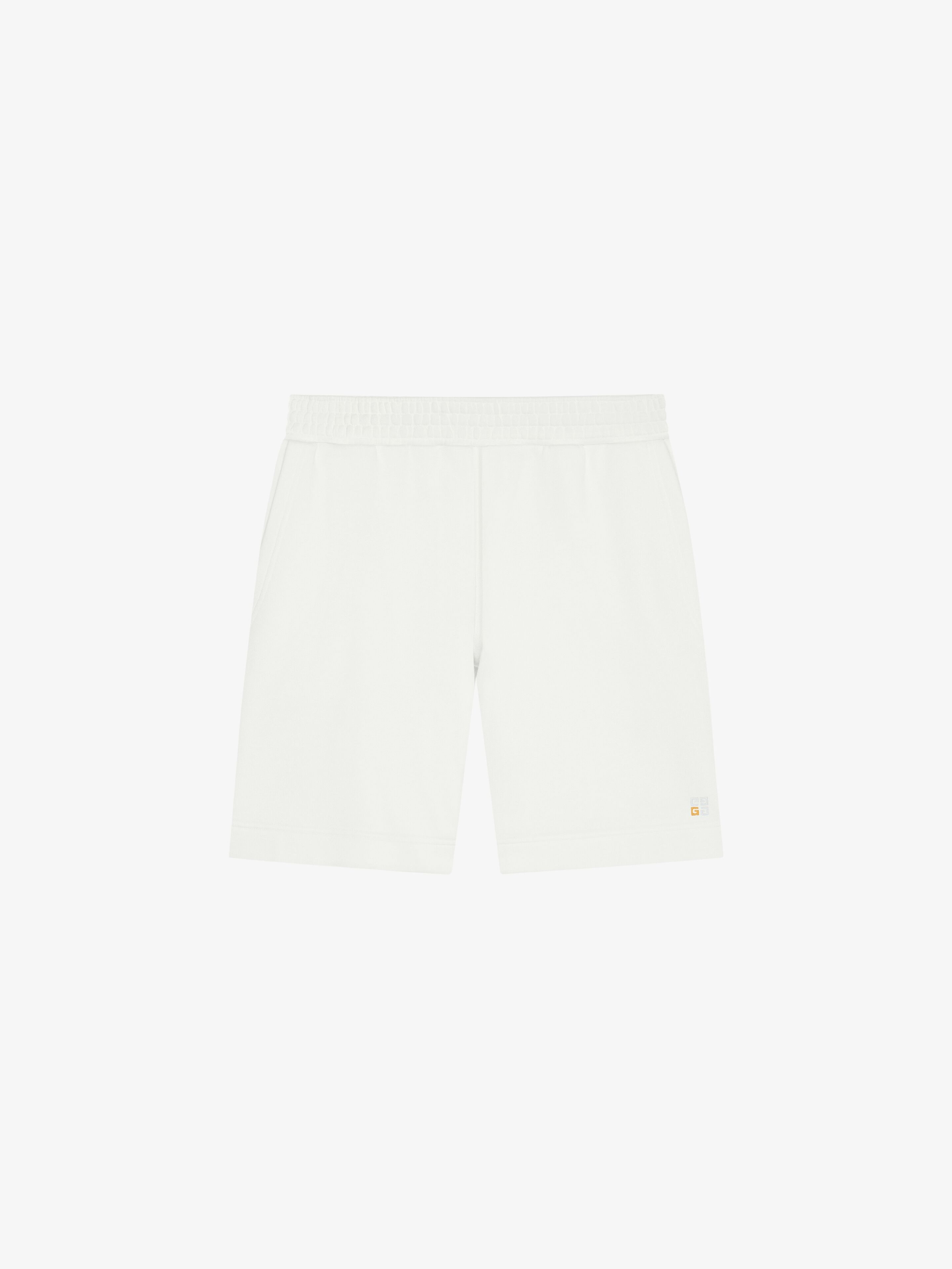 Givenchy - Bermuda Shorts In Fleece - White - Men - Size: XL