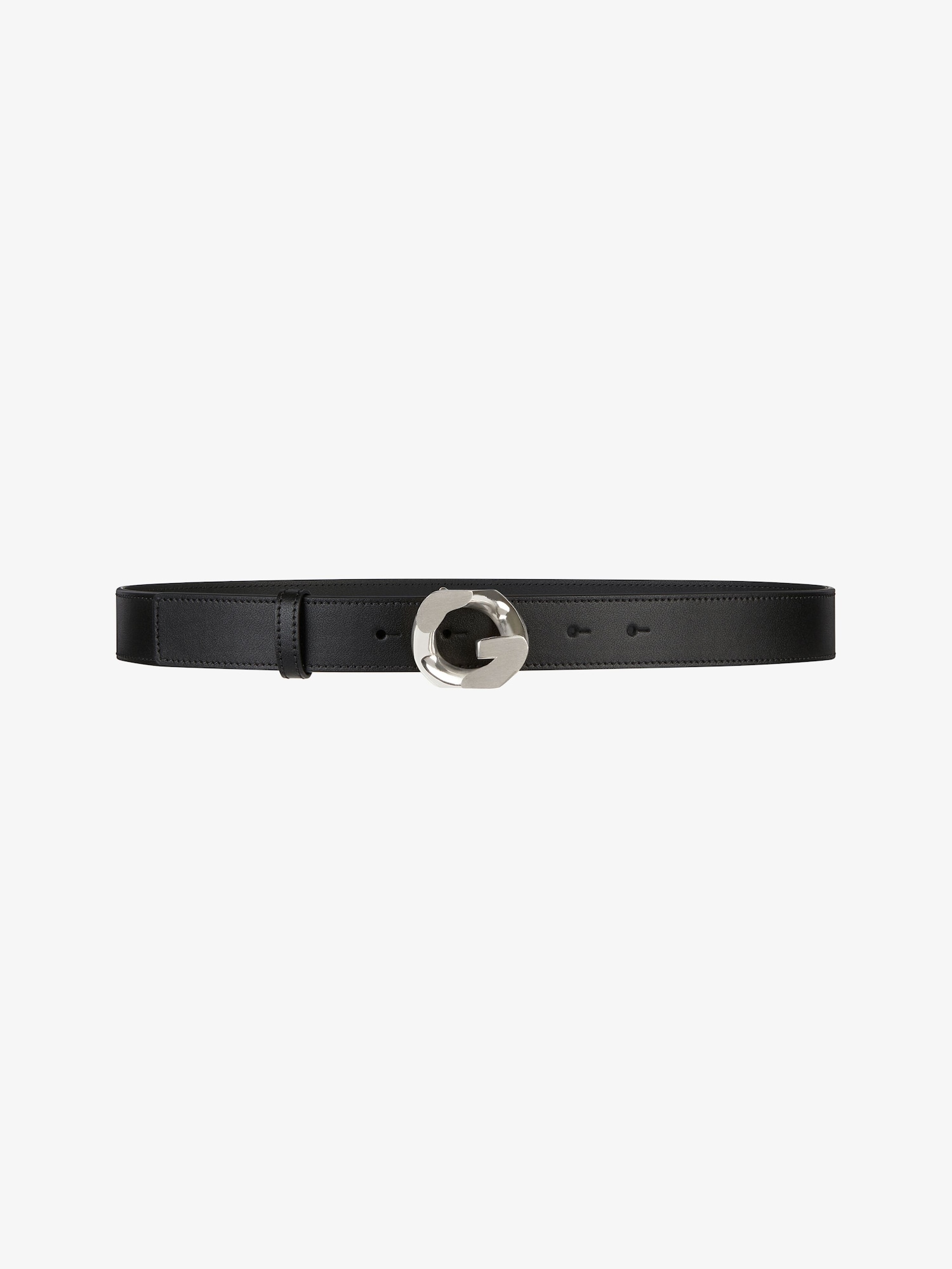 Belt in leather with G-Chain buckle Givenchy CA Givenchy