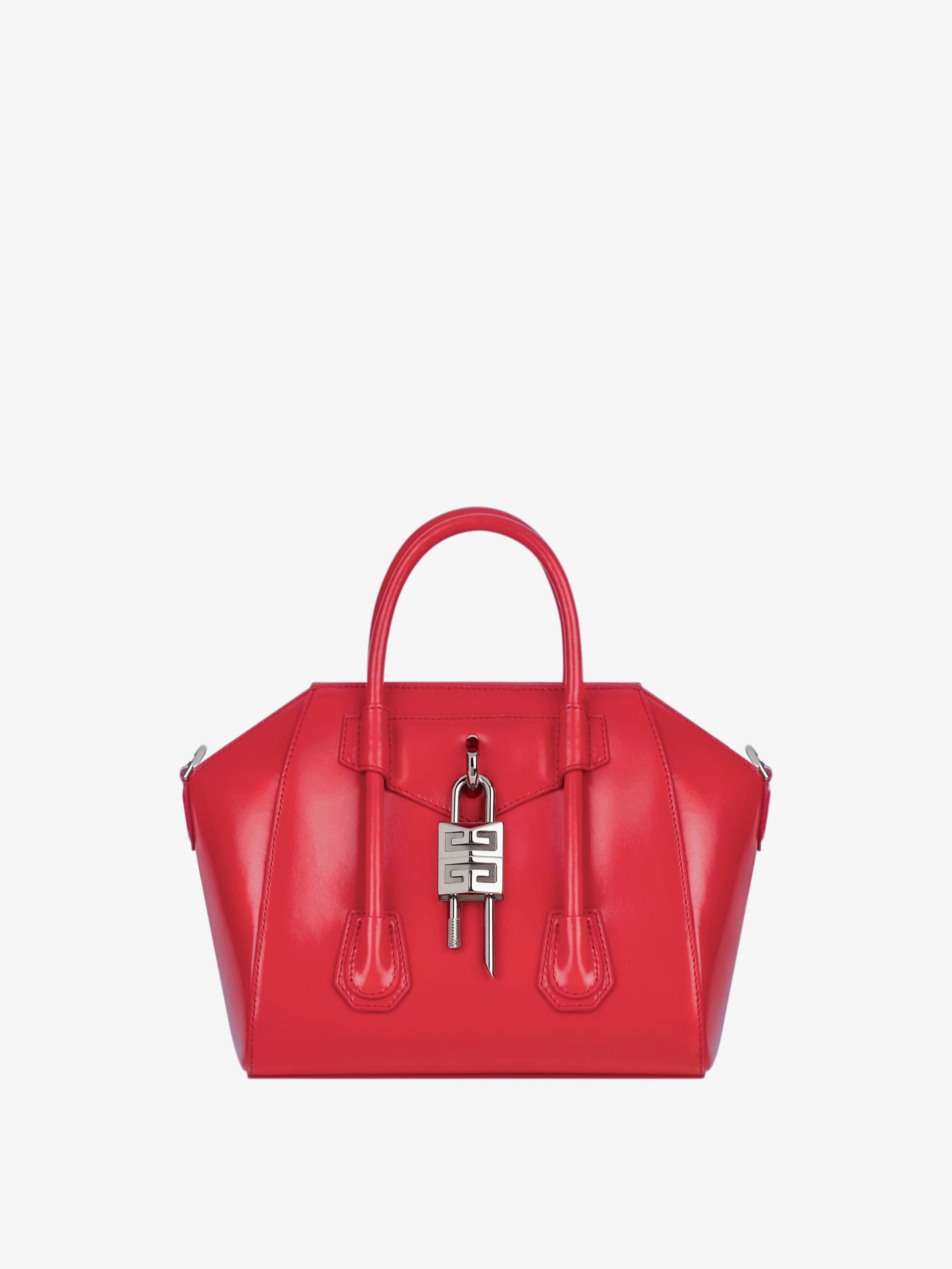 Givenchy Women's Mini Antigona Lock Bag In Box Leather In Multicolor