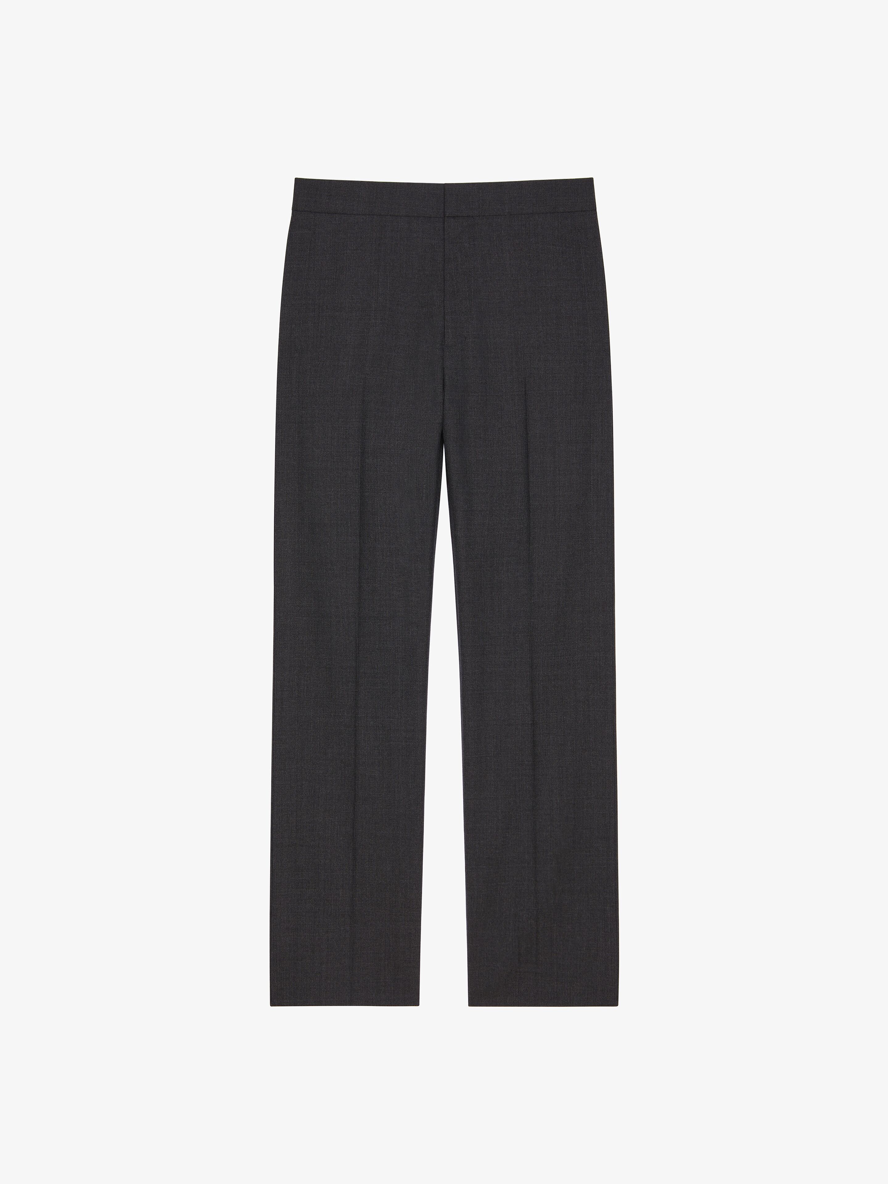 Shop Givenchy Tailored Pants In Wool In Grey