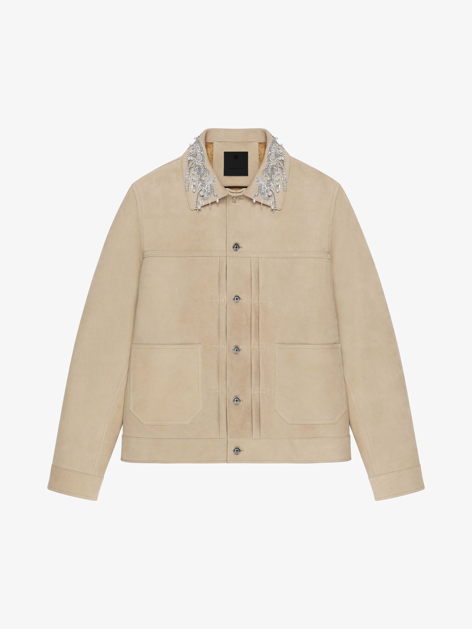 美品✨BALMAIN シープレザージャケット スタンドカラー シャイニー 