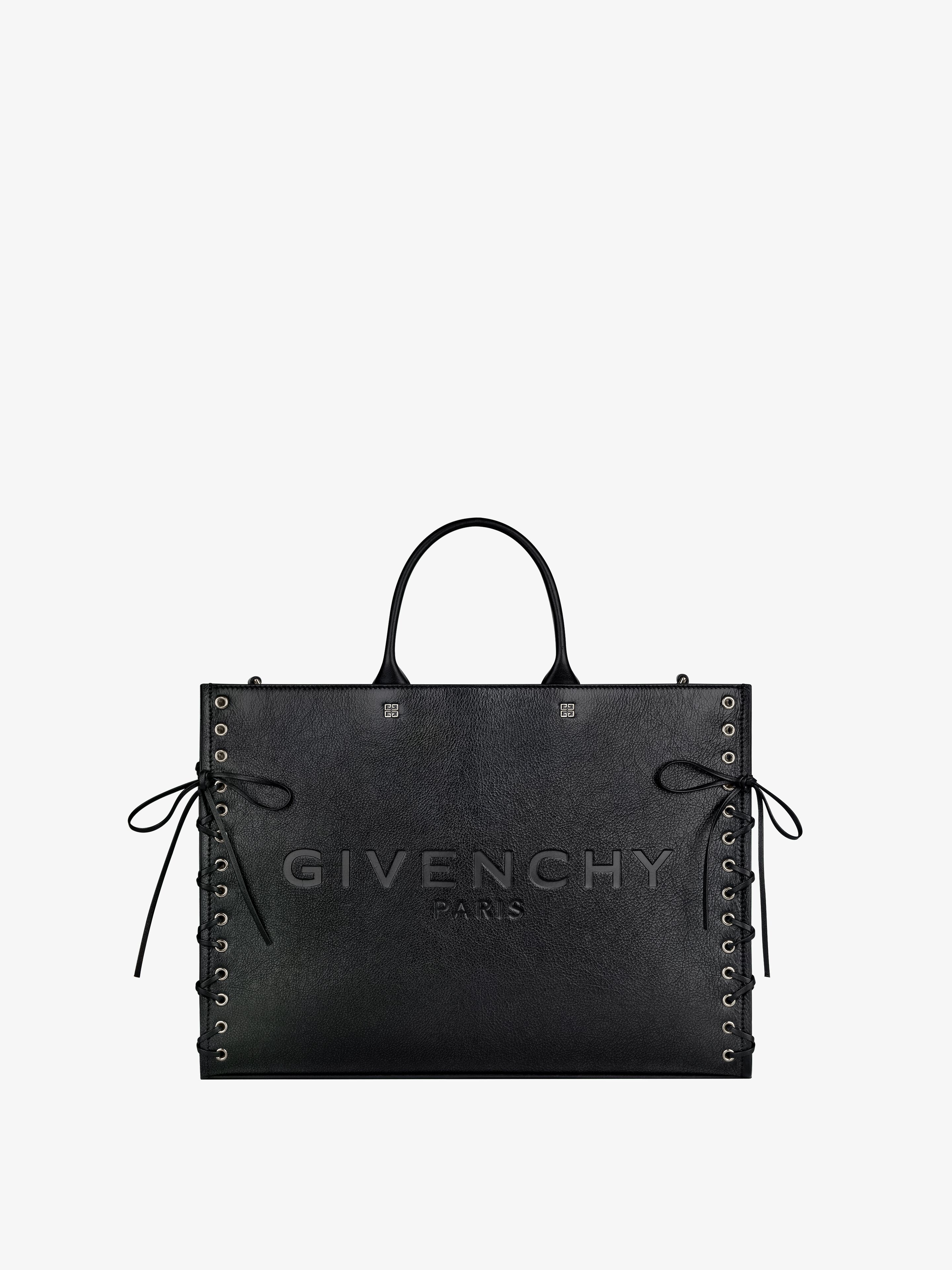 Shop Givenchy Medium G-tote Shopping Bag In Corset Style Leather In Multicolor