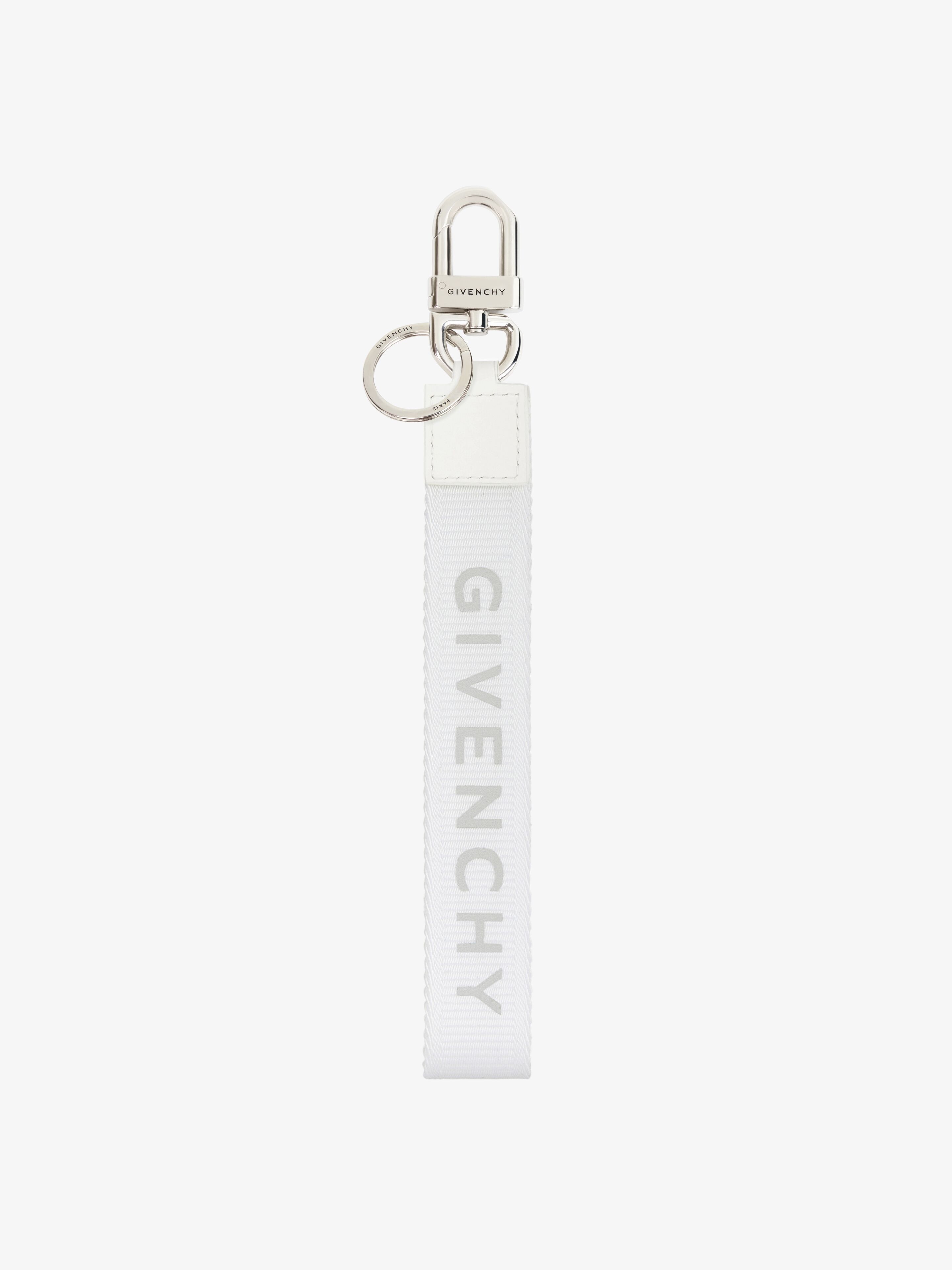 Givenchy Porte-clés Poignée En Webbing In Metallic