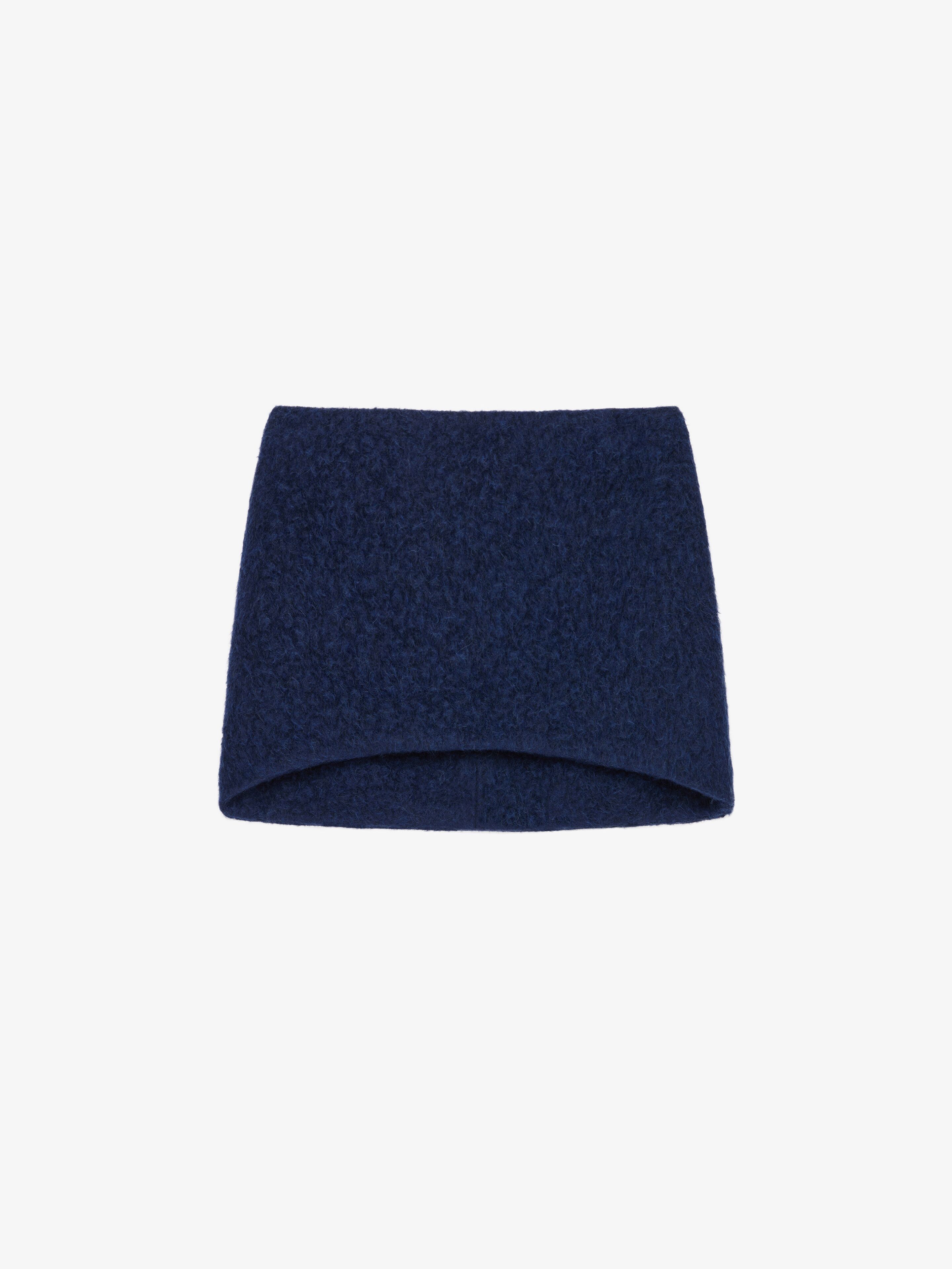 Shop Givenchy Mini Skirt In Bouclette Alpaca Wool