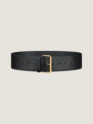 Ceinture large Voyou en cuir brillant