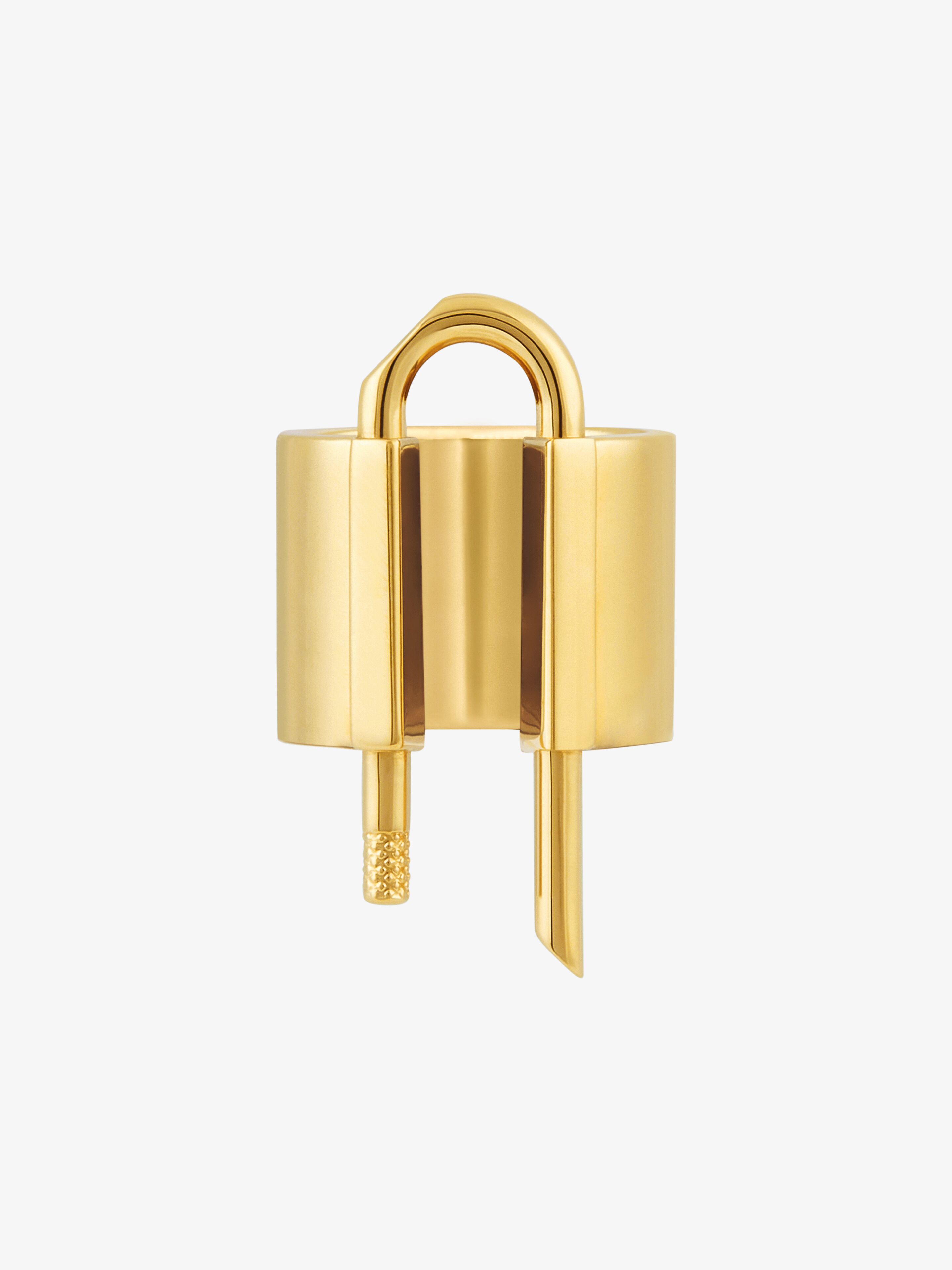 Givenchy - Bague U Lock En Métal - Jaune - pour Femme - Taille : 54