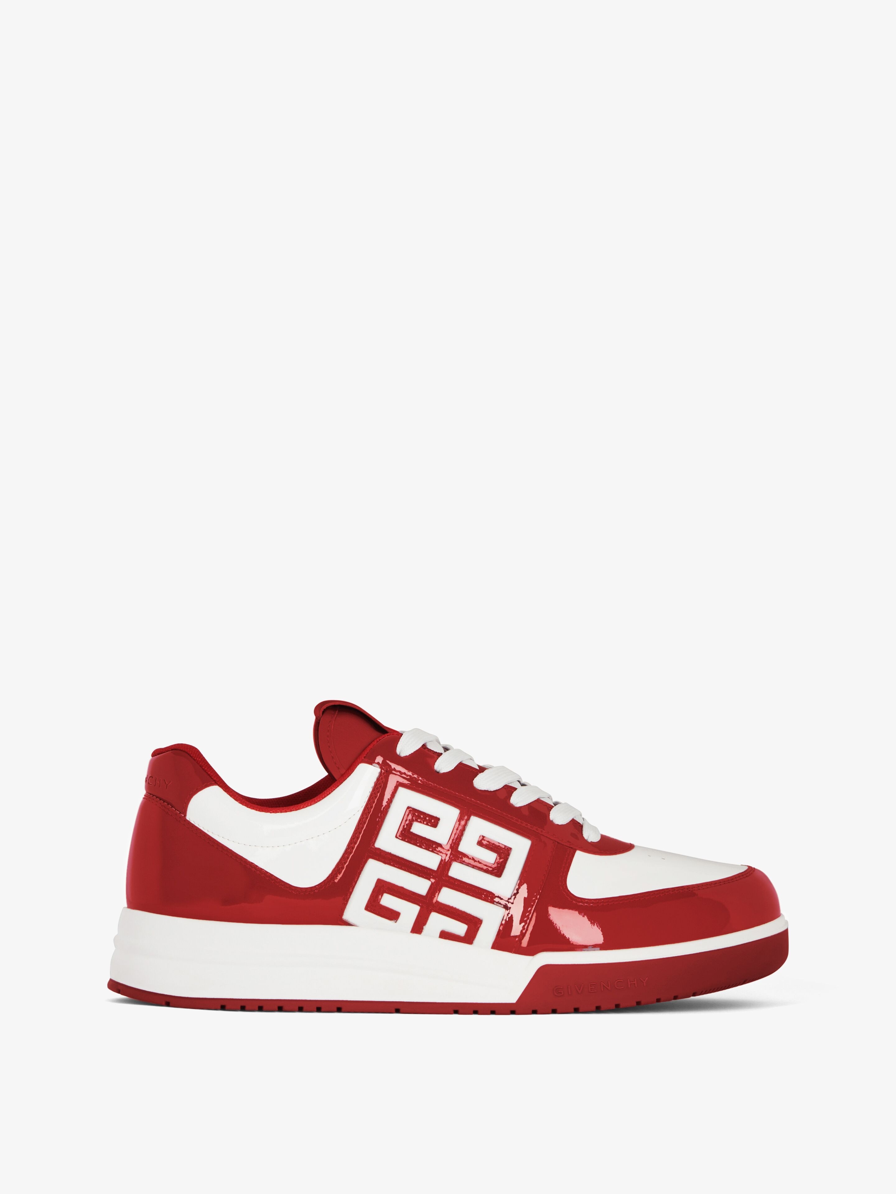Shop Givenchy G4 Sneakers In Patent Leather In Red