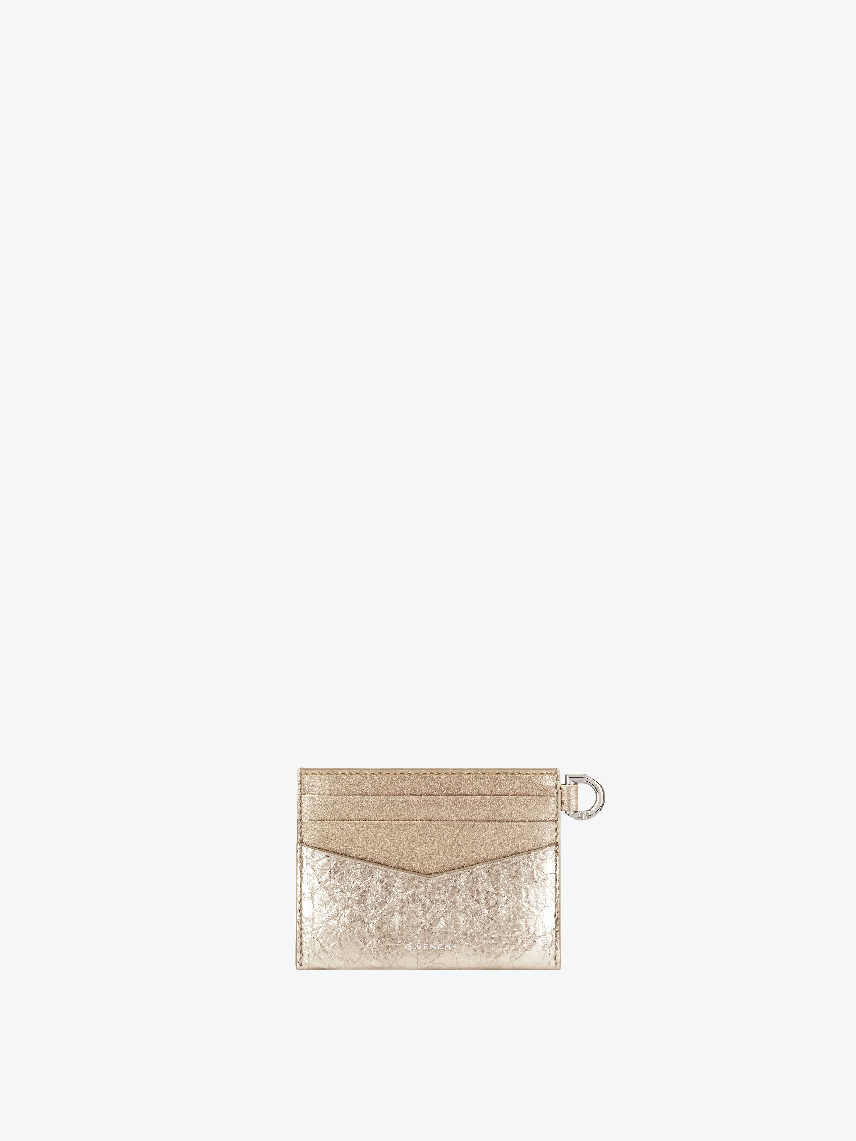 4G card holder in laminated leather | Givenchy CA | Givenchy