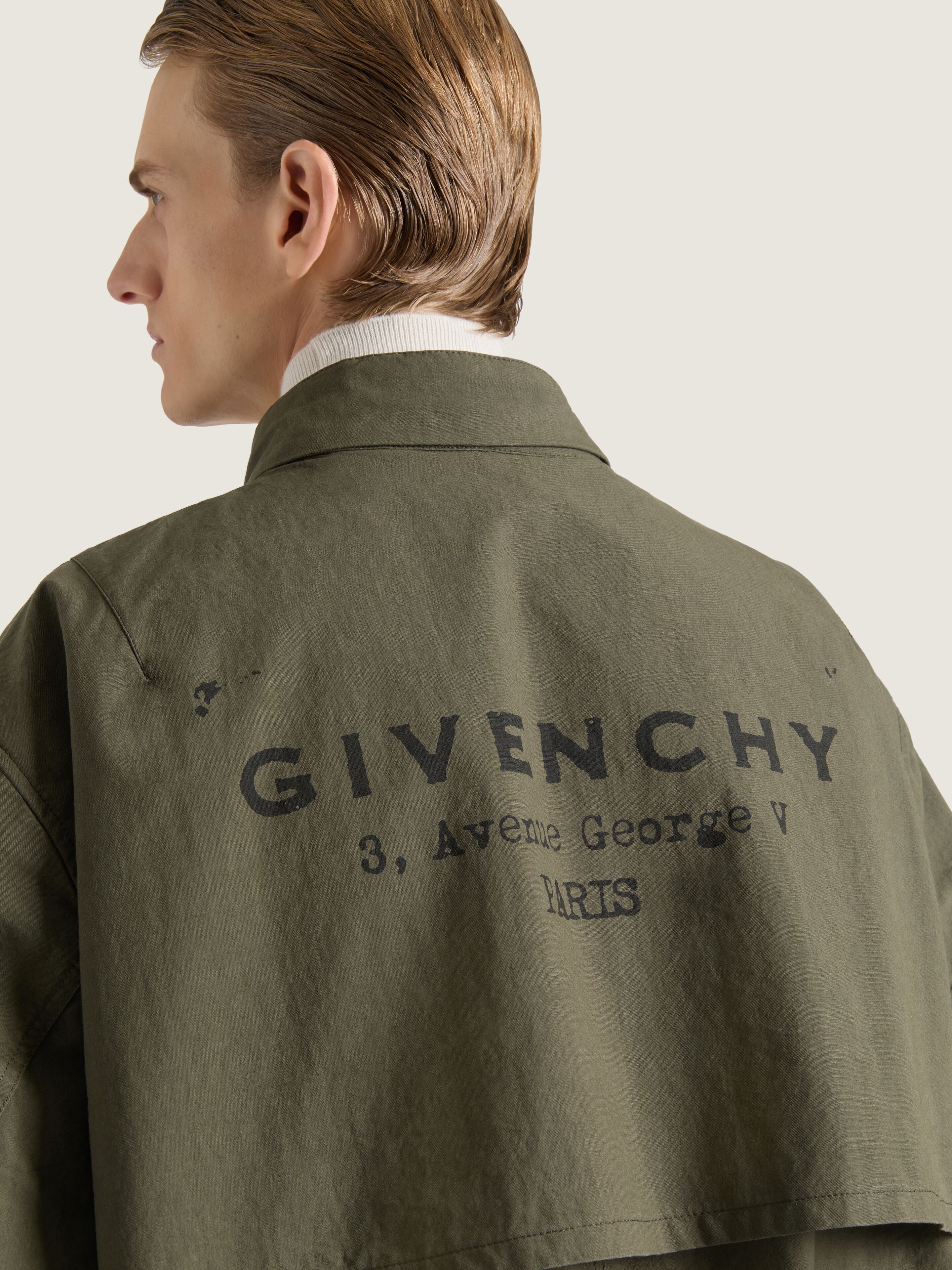 【関税＆送料込み】Givenchy Cotton Parka With Stamp Print C Parka in cotton with GIVENCHY Stamp print | Givenchy US