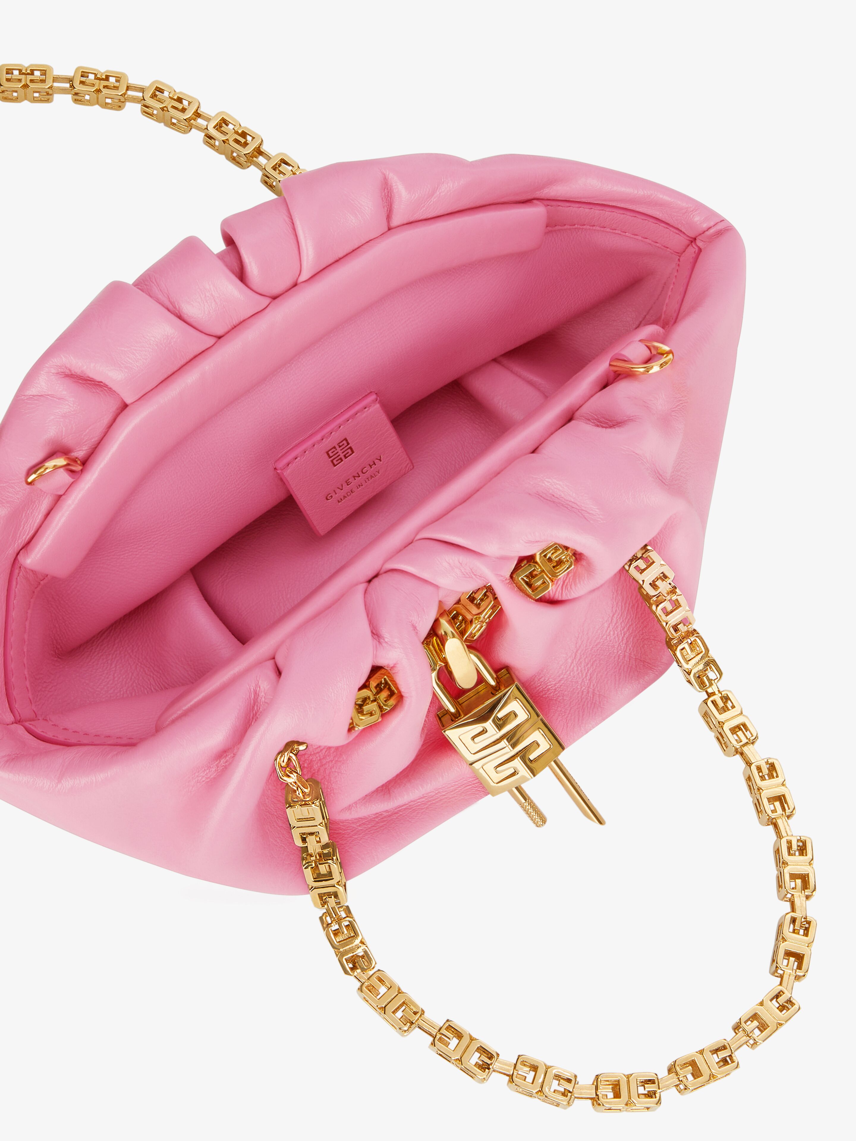 Mini Kenny Neo bag in leather in - bright pink | Givenchy US