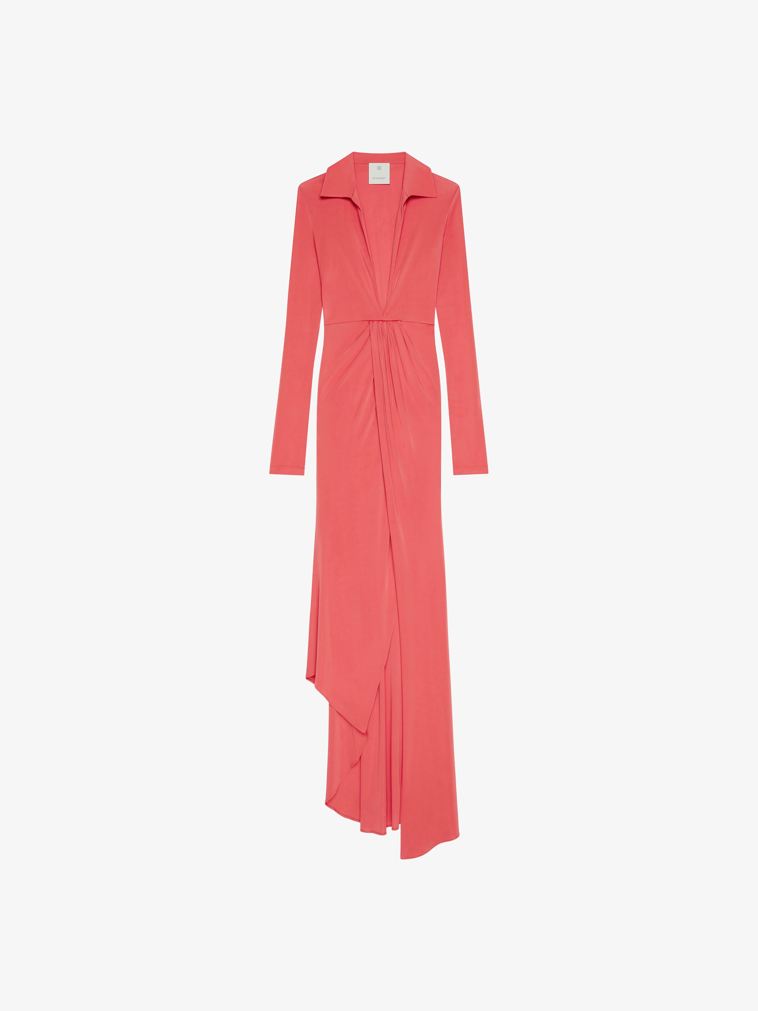 Givenchy - Robe Drapée En Jersey - Orange - pour Femme - Taille : 36