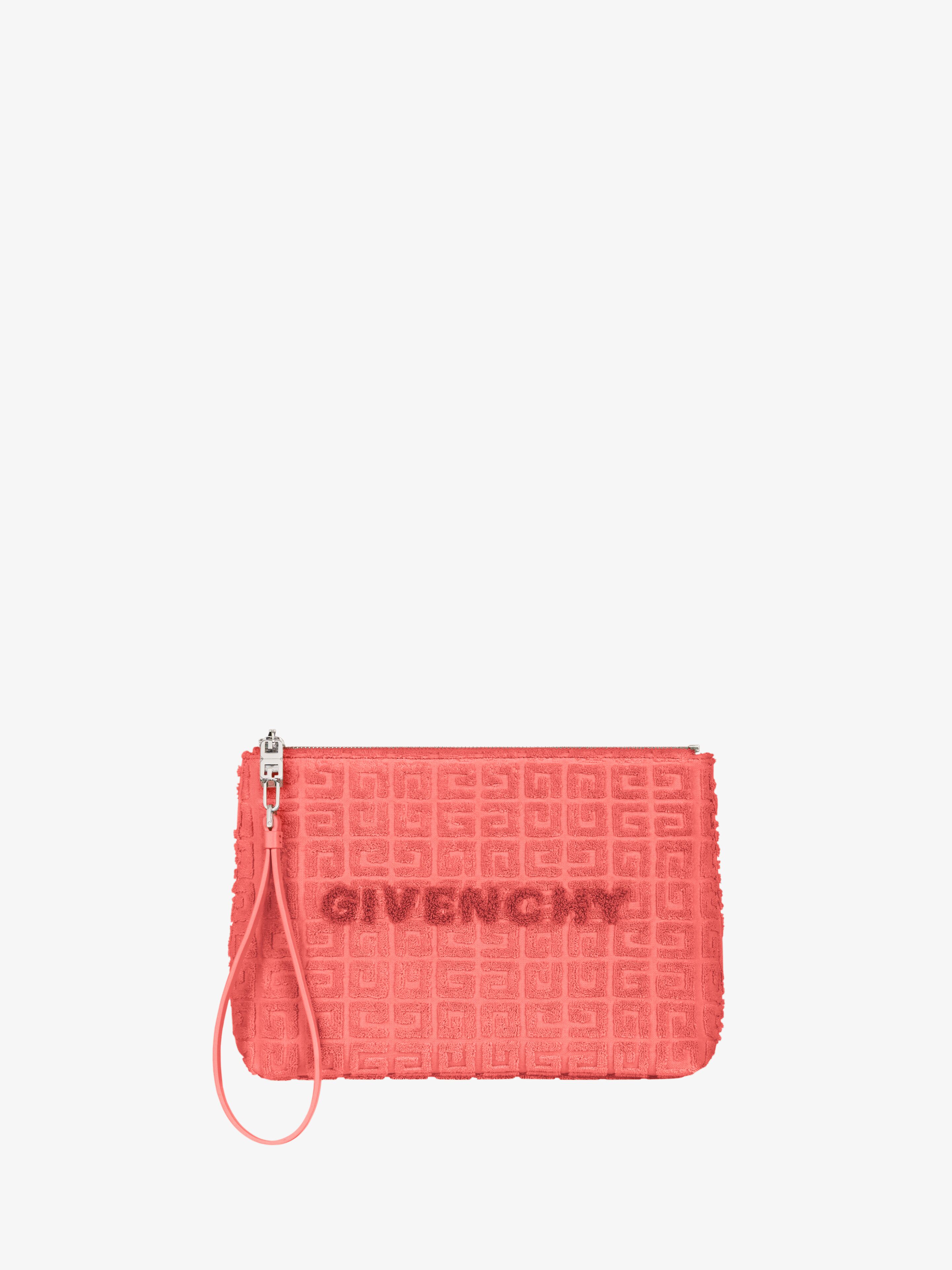 Shop Givenchy Travel Pouch In 4g Cotton Towelling In Multicolor