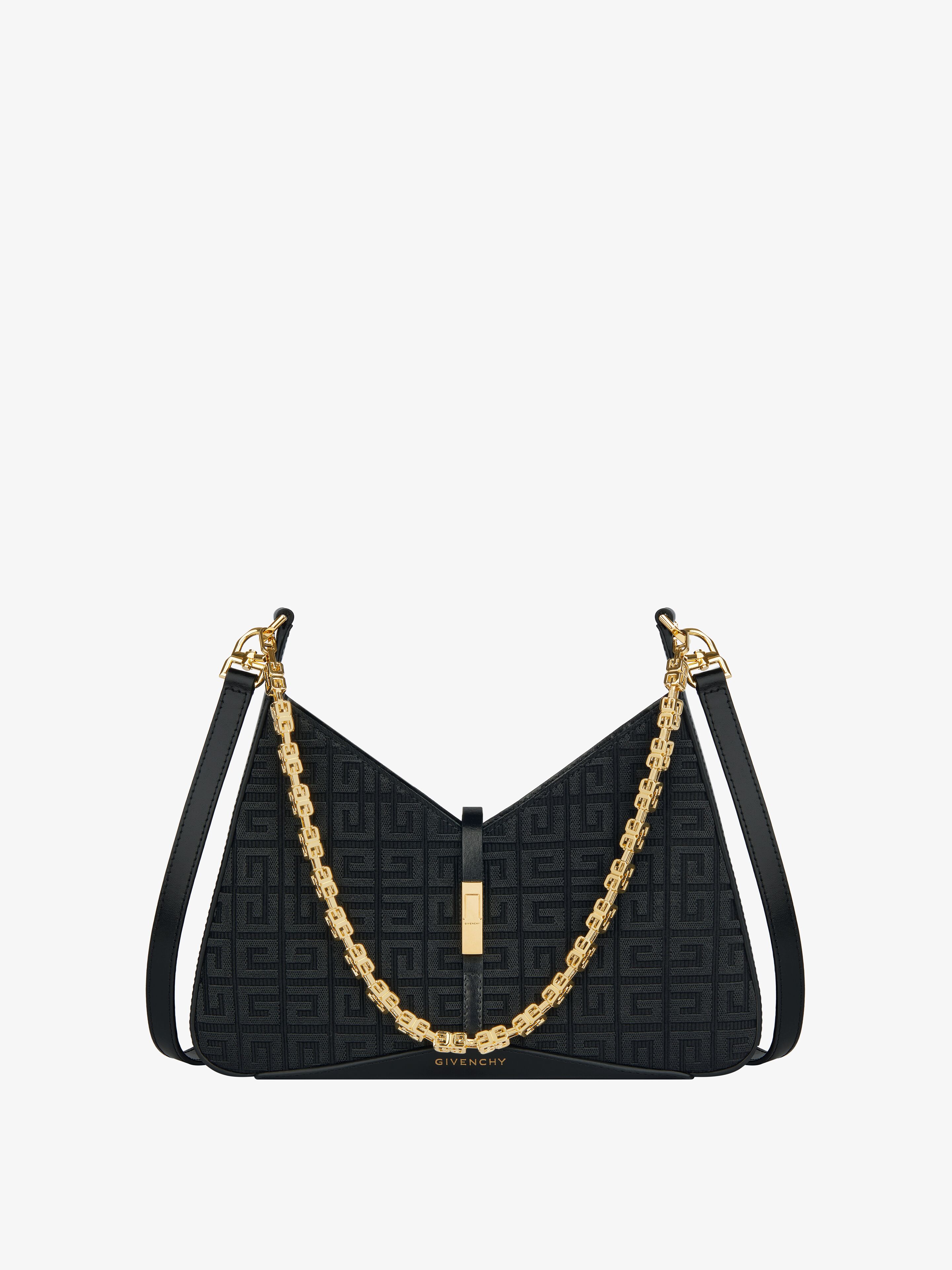 Shop Givenchy Small Cut Out Bag In 4g Embroidery With Chain In Multicolor