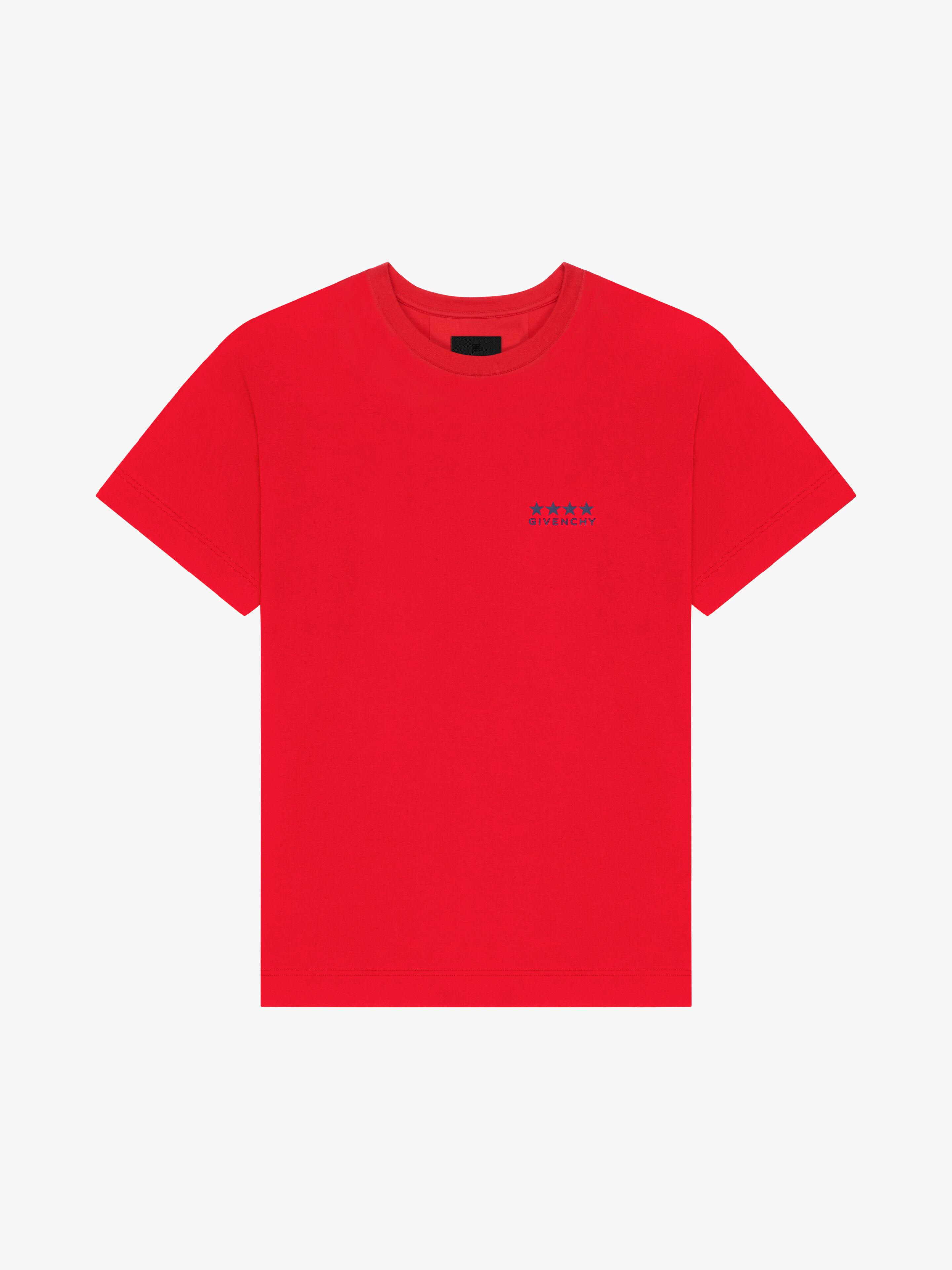 Shop Givenchy 4g T-shirt In Cotton In Red