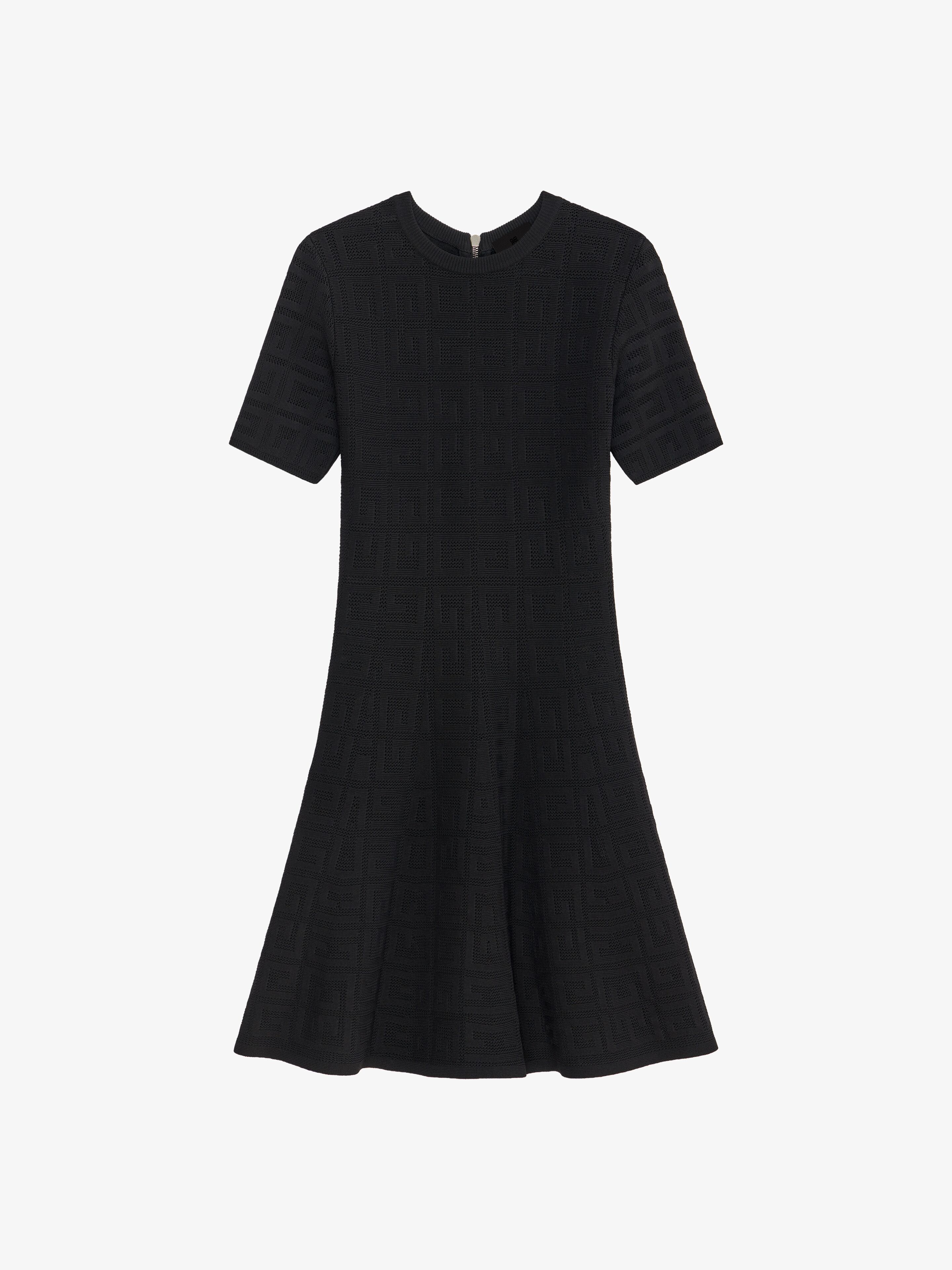 Shop Givenchy Robe En Jacquard 4g In Black