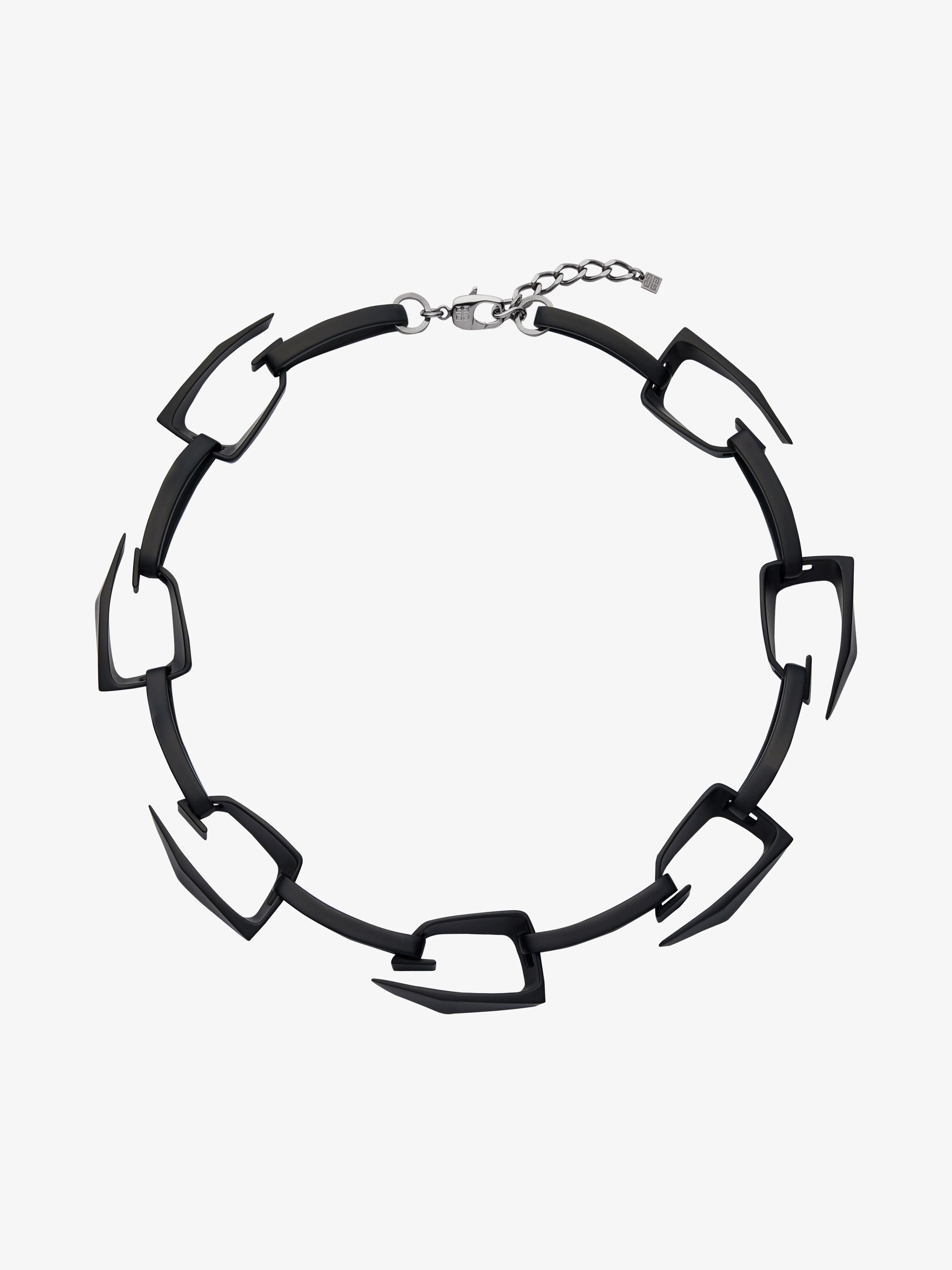 Givenchy - Collier Giv Cut Grand Modèle En Métal Et Émail - pour Homme