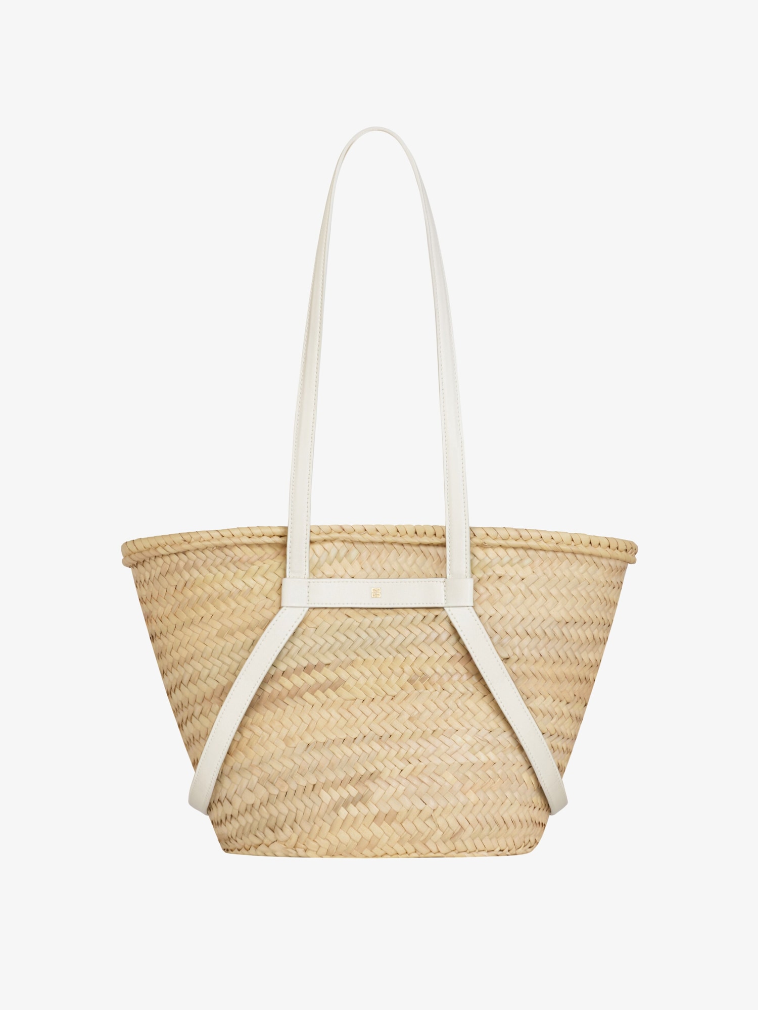 Medium Voyou basket bag in raffia - ivory | Givenchy