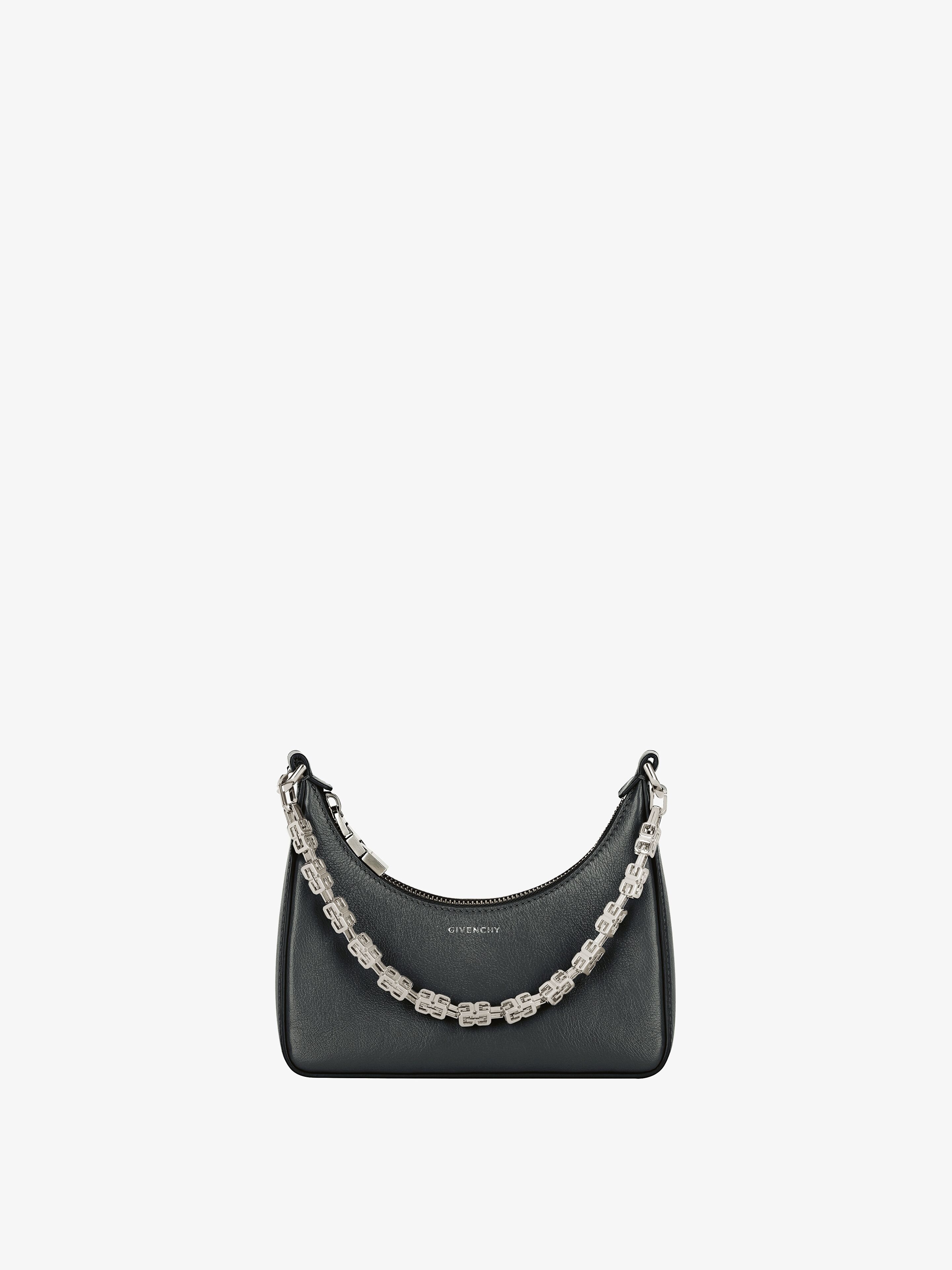 Mini Moon Cut Out bag in leather with chain | Givenchy US | Givenchy