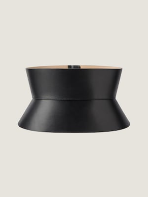 Ceinture corset en cuir