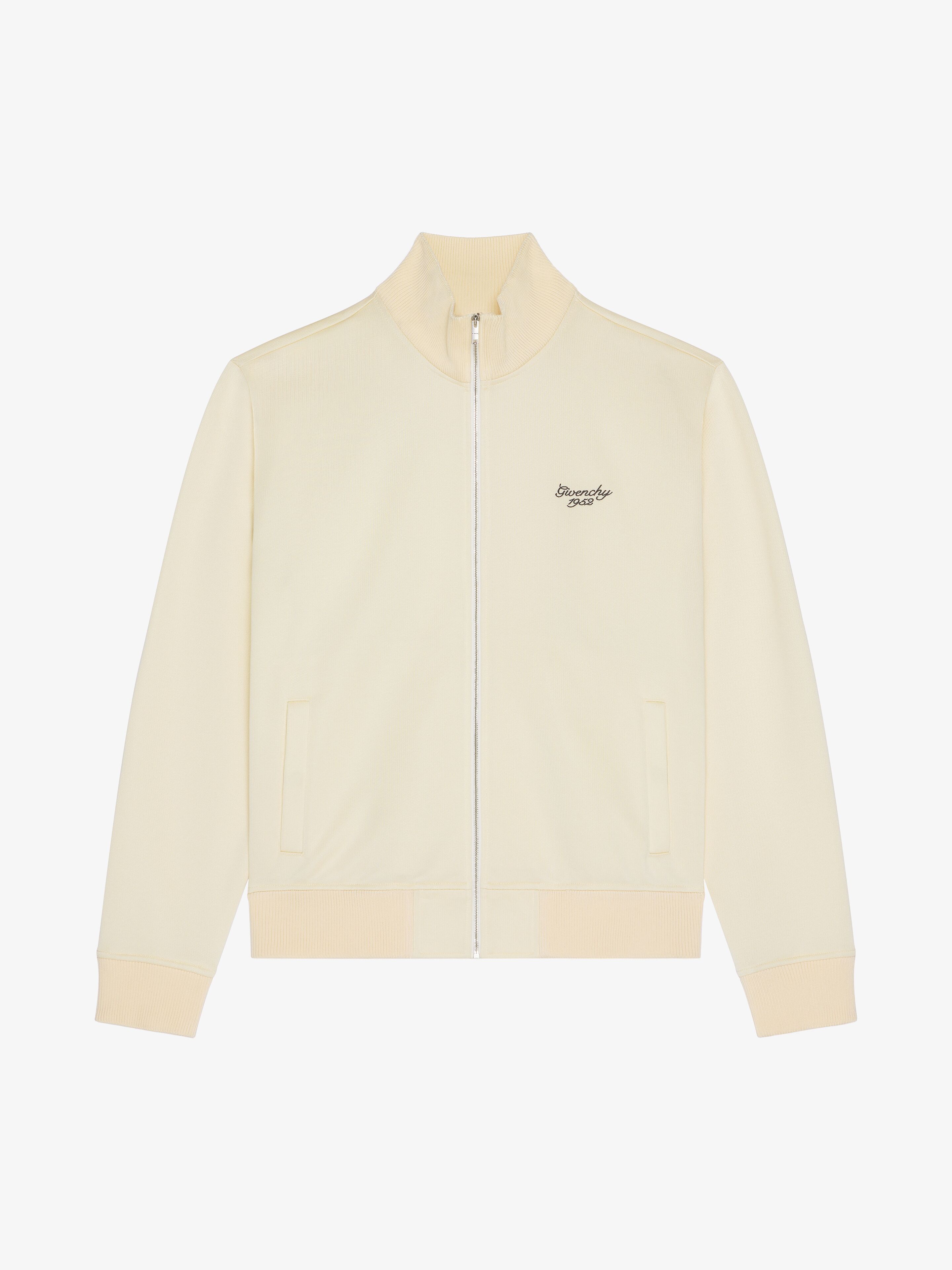 Shop Givenchy 1952 Tracksuit Jacket In Fleece In White