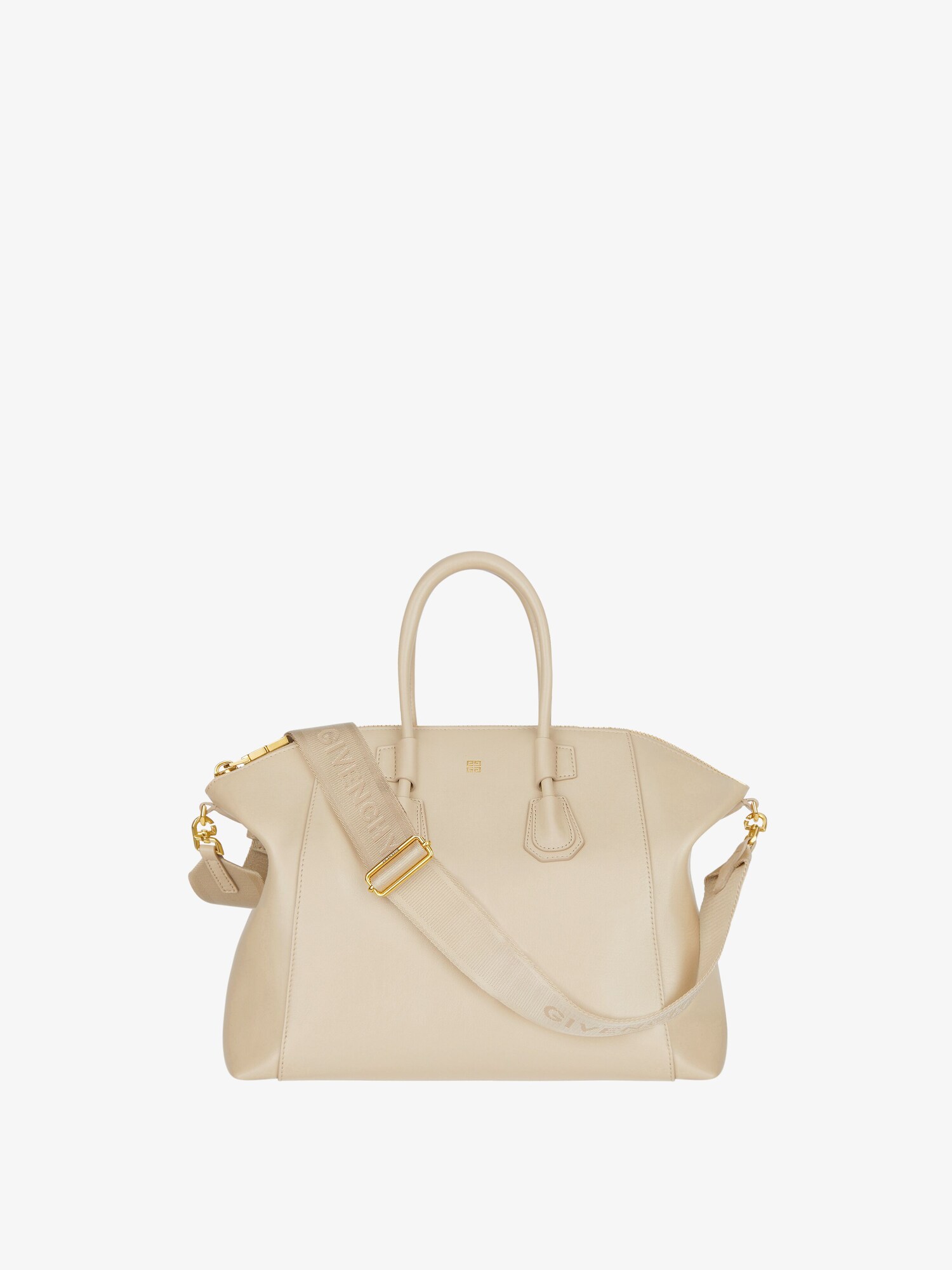 Small Antigona Sport bag in leather - natural beige | Givenchy US