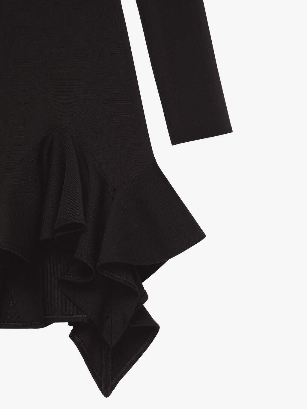 Dress in Punto Milano with flounces black Givenchy US