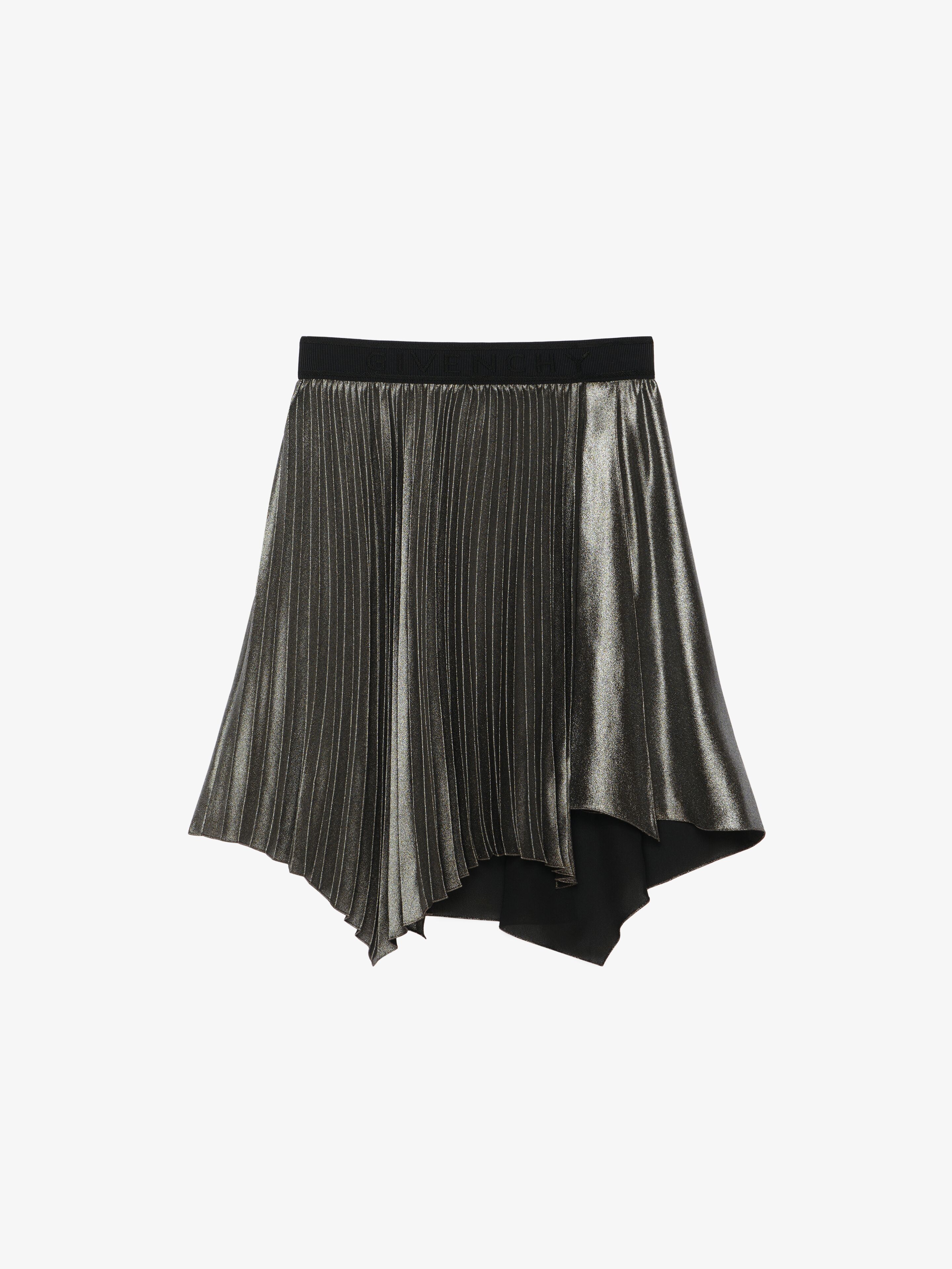 Givenchy - Gonna Asimmetrica In Velo - Argento - Taglia: 6A