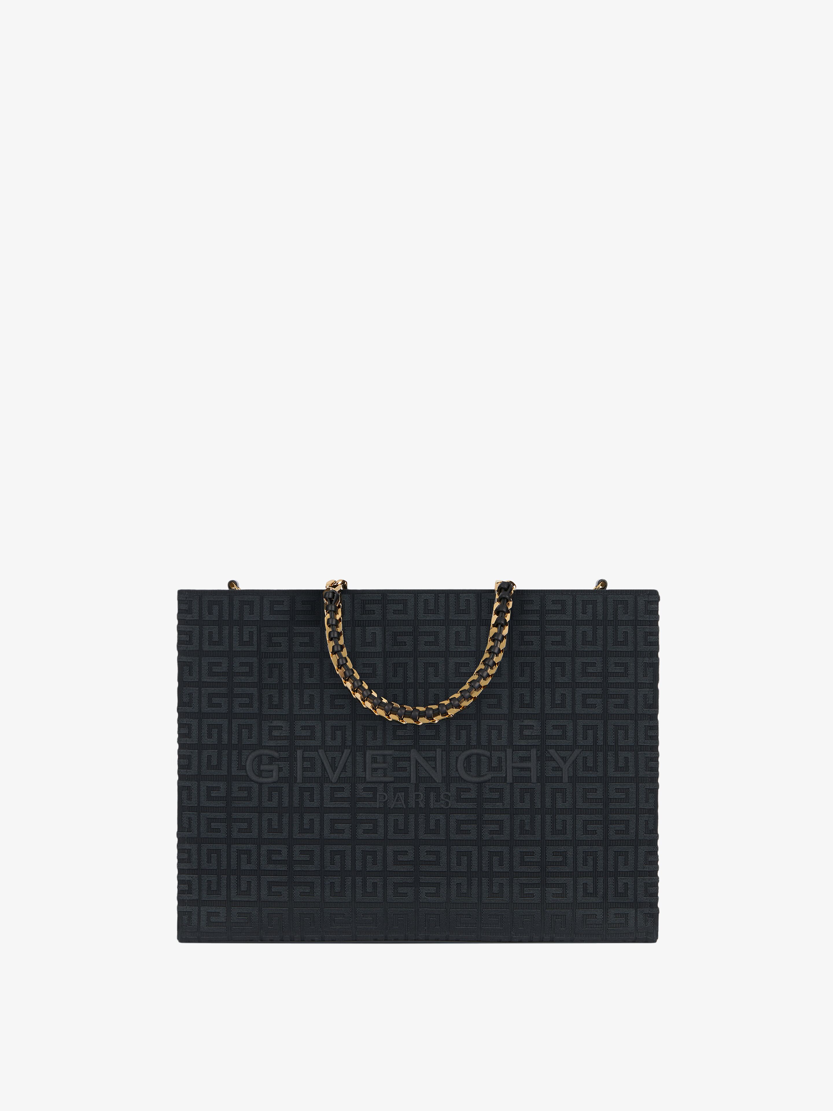 Givenchy - Cabas G-Tote Medium En Broderie 4G Avec Chaîne - pour Femme